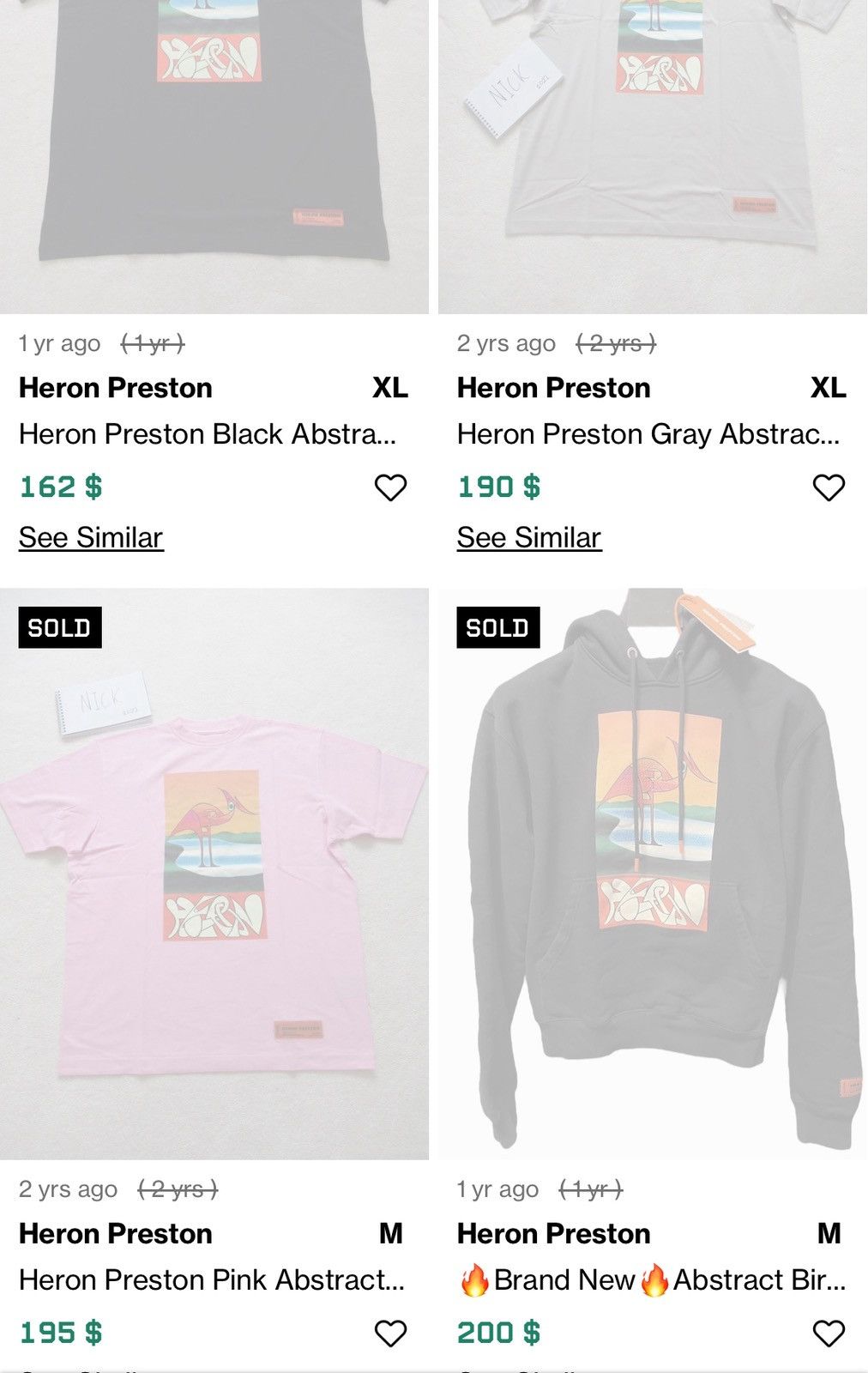 Heron Preston Heron Preston Abstract Graphic bird t-shirt Size US M / EU 48-50 / 2 - 14 Thumbnail