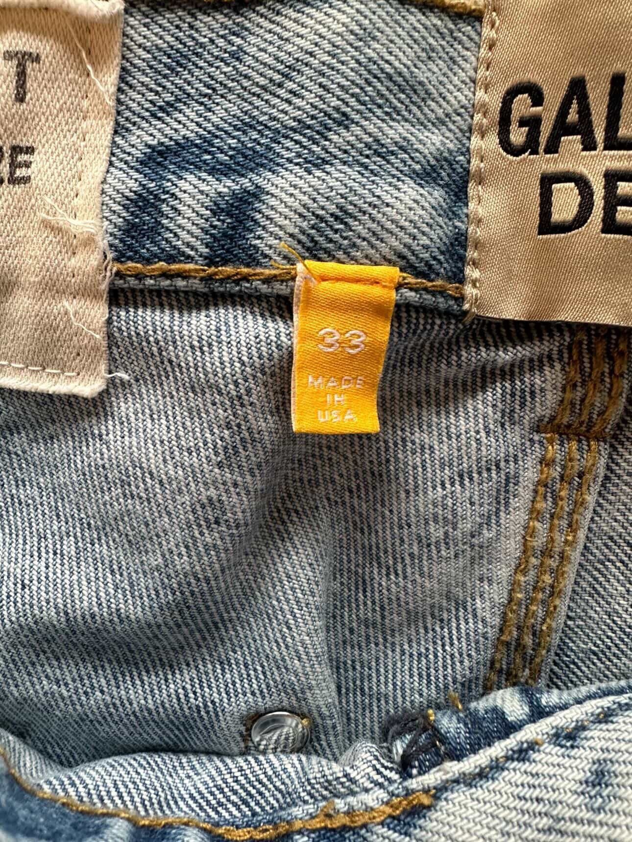 Gallery Dept. Gallery dept carpenter paint splatter denim blue Size US 33 - 3 Thumbnail