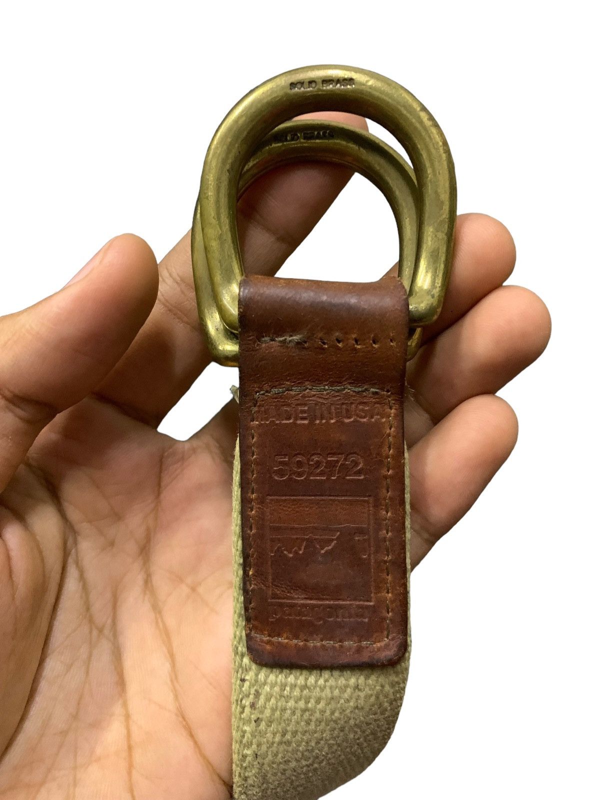 Patagonia × The North Face × Vintage Vintage 80s Patagonia Solid Brass Made in Usa Belt Size ONE SIZE - 4 Thumbnail