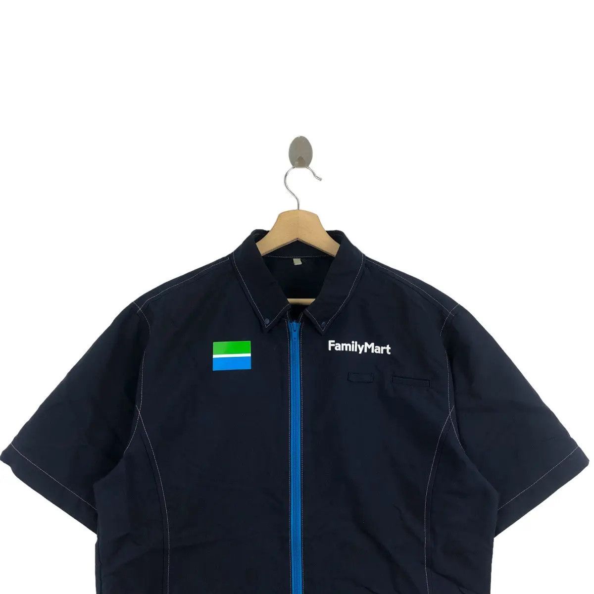 Japanese Brand Vtg FAMILYMART JAPAN Worker Collection Jacket Sweater Shirt Size US L / EU 52-54 / 3 - 5 Thumbnail