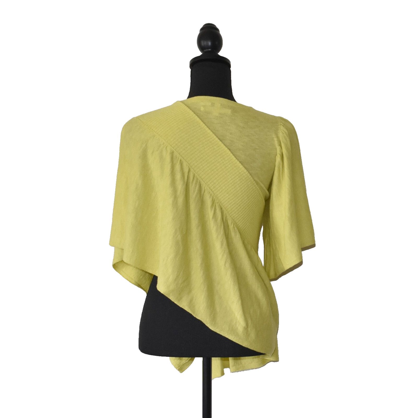 Anthropologie MOTH Anthropology Taupo Golden Asymmetrical Sweater Wrap S/M Size M / US 6-8 / IT 42-44 - 4 Thumbnail