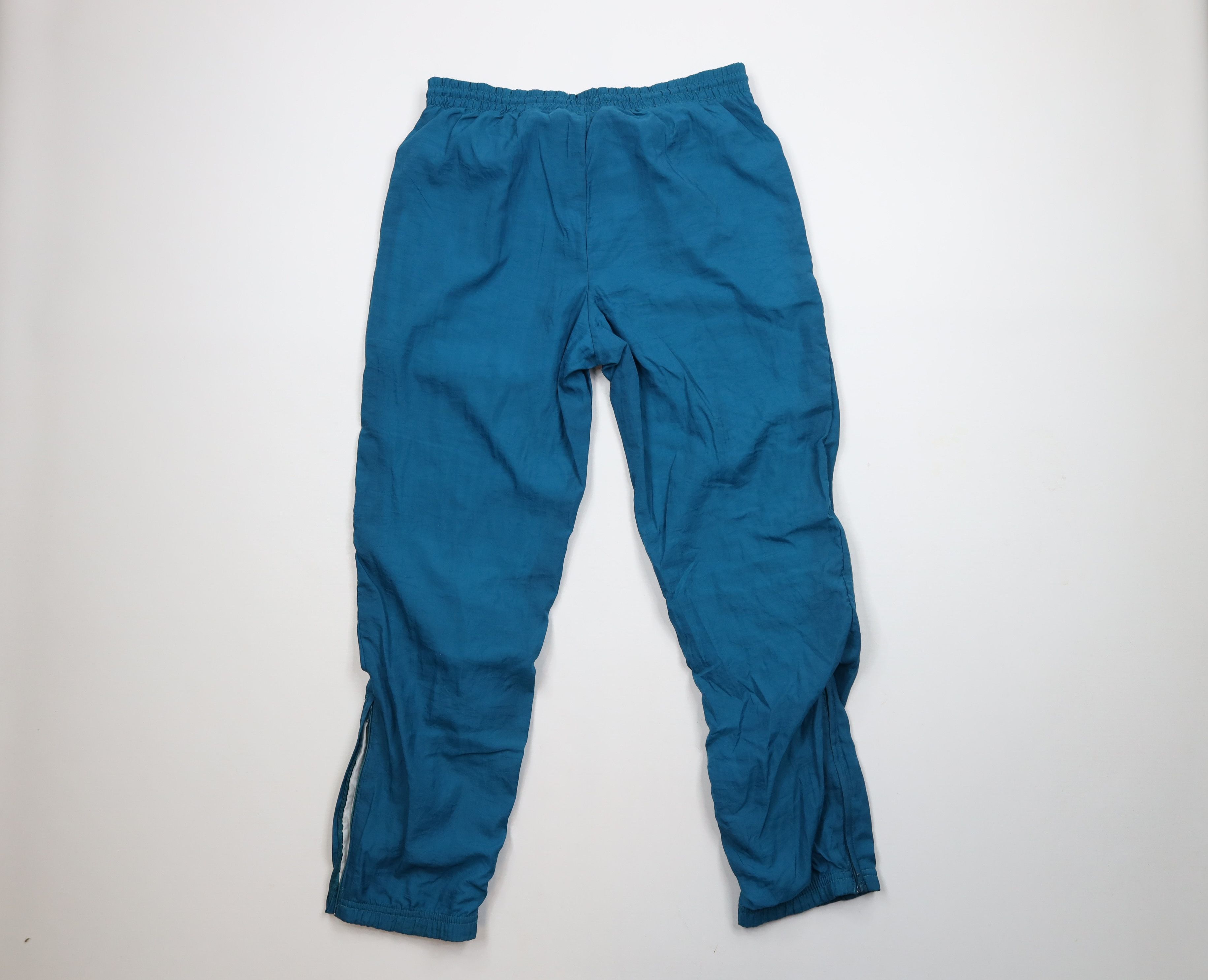 Reebok × Vintage Vintage 90s Reebok Lined Windbreaker Joggers Pants Teal Size US 32 / EU 48 - 9 Thumbnail