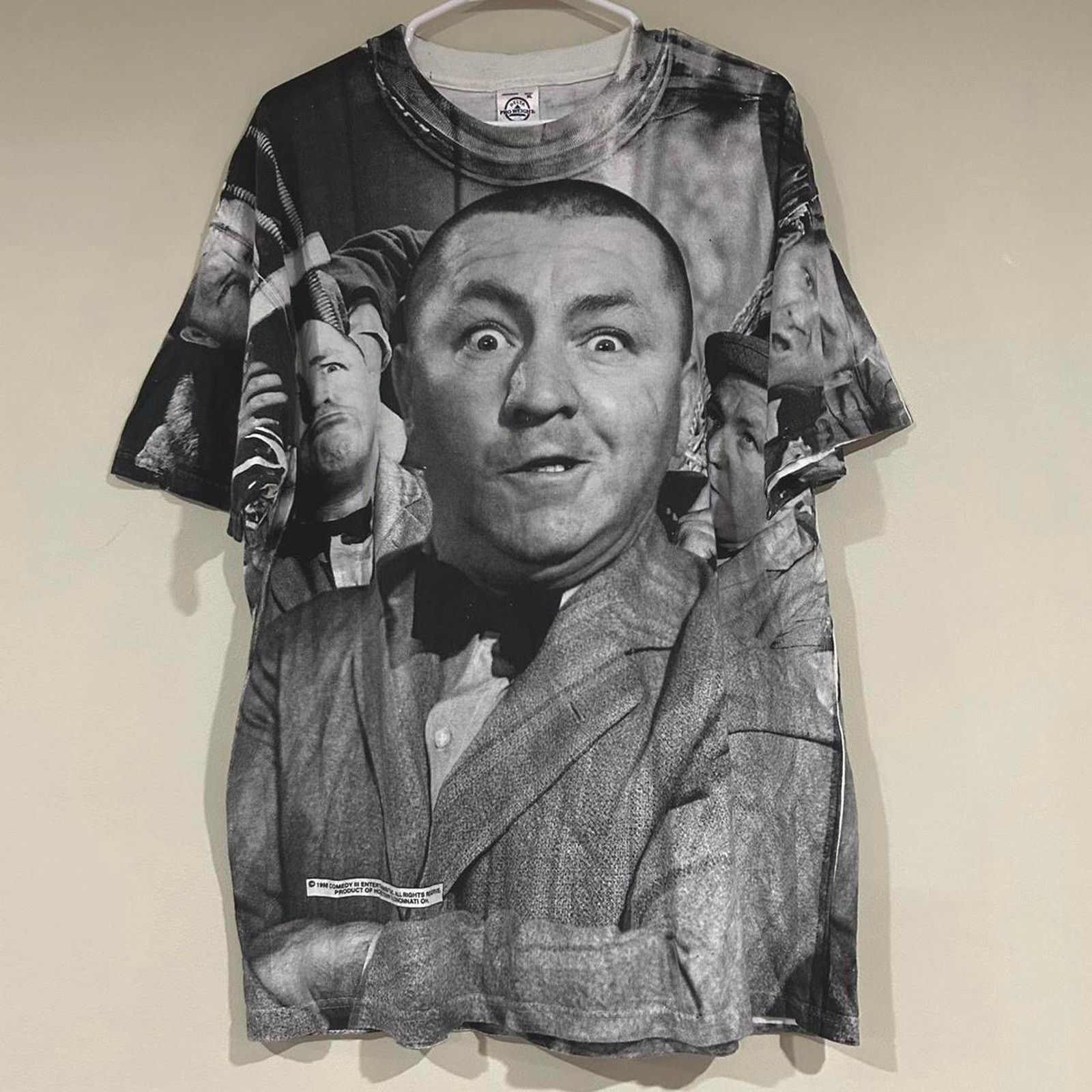 Delta Vintage 1998 The Three Stooges AOP Shirt Size US XL / EU 56 / 4 - 1 Thumbnail