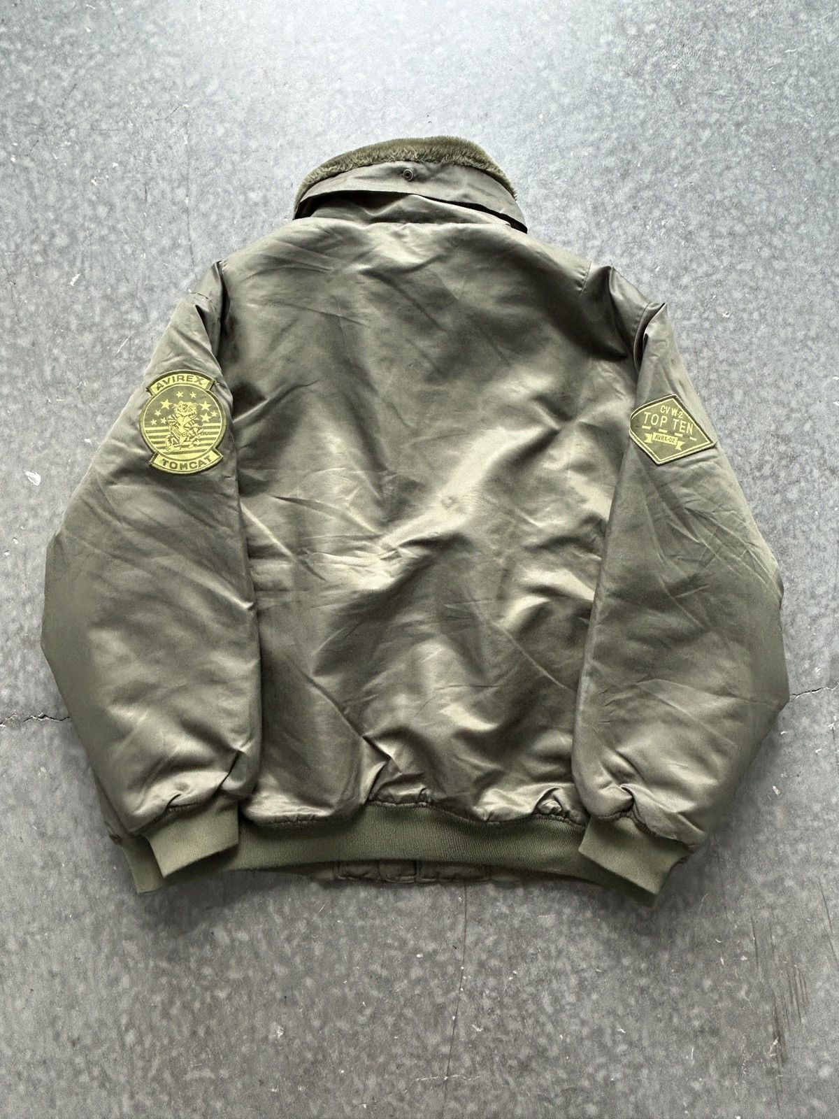 Avirex Vintage Y2K Avirex Bomber Jacket Olive Green Size US XXL / EU 58 / 5 - 8 Thumbnail