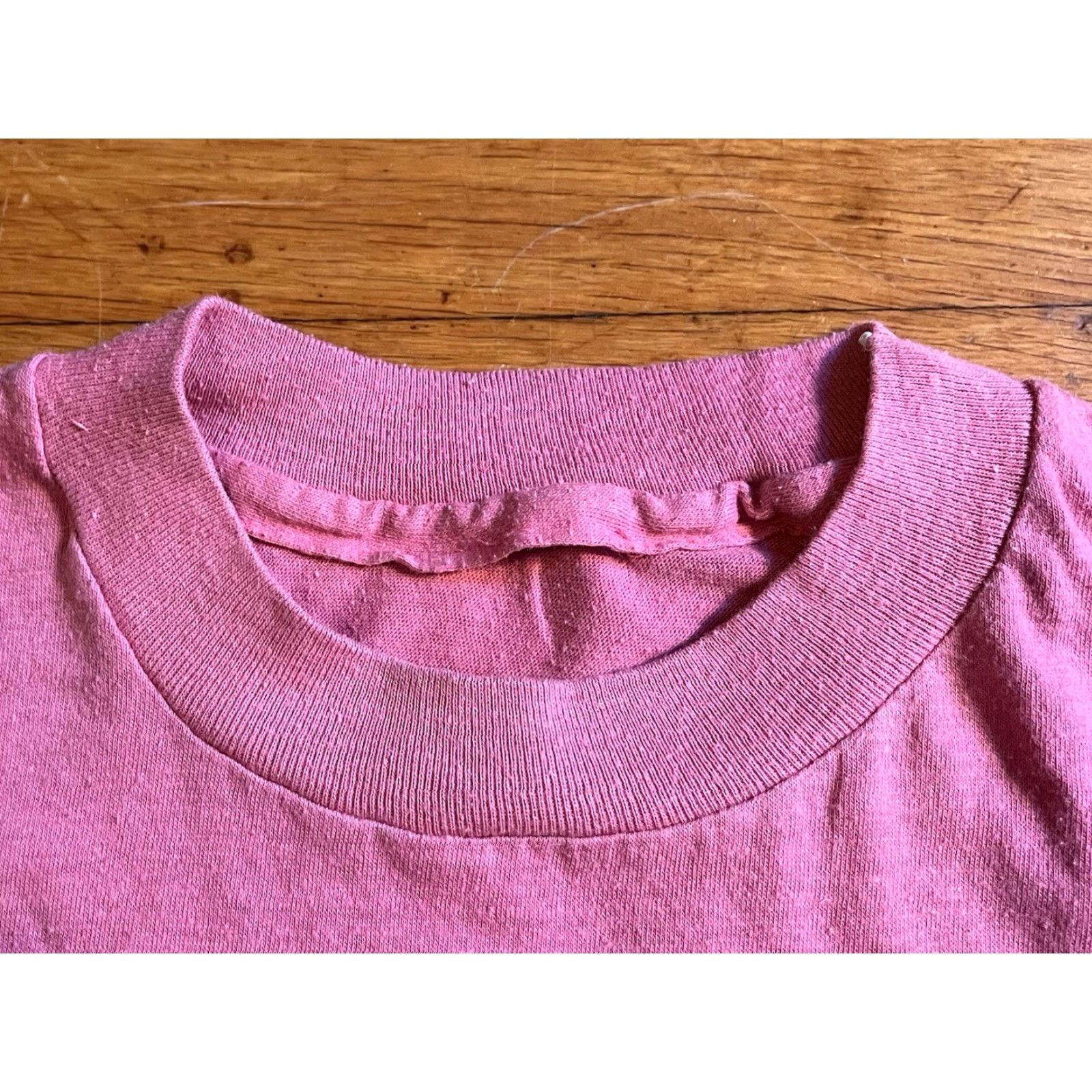 Pinko VINTAGE Jacki Sorensen Danceathon 1984 Aerobics Shirt S Pink Single Stitch 80s Size S / US 4 / IT 40 - 6 Thumbnail