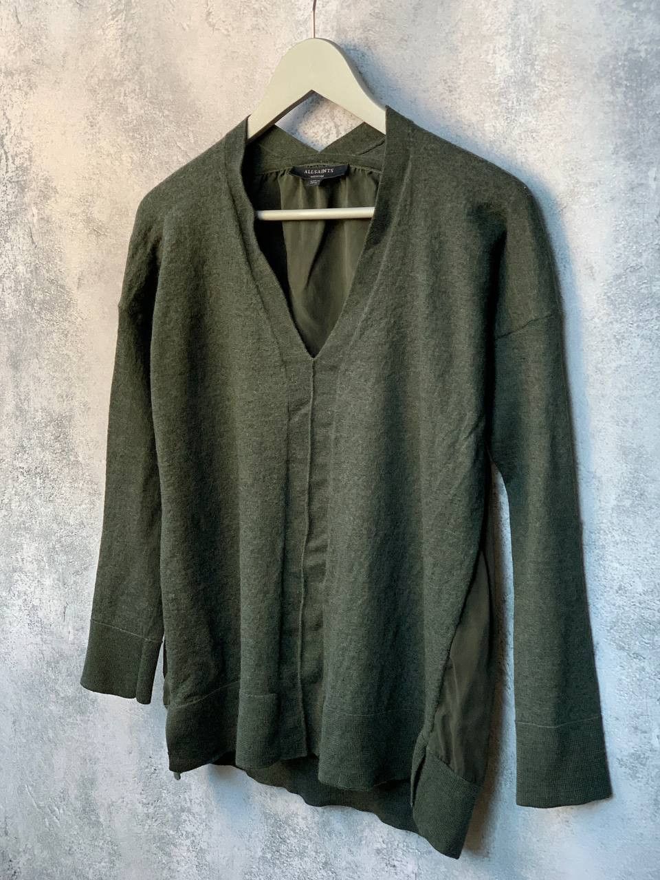 Allsaints ALLSAINTS Arly V-Neck Jumper Blouse Sweater Size M / US 6-8 / IT 42-44 - 3 Thumbnail