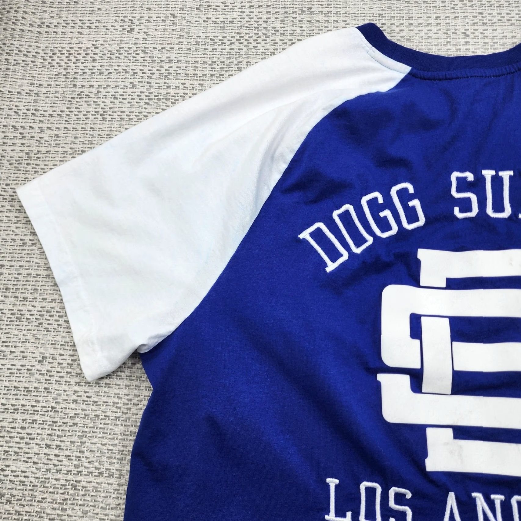 Vintage Dogg Supply Shirt Mens 2XL Blue White Raglan Baseball Snoop Dogg California Los Angeles Crew Neck Short Sleeve Graphic Print Tee Womens/ Mens Size US XXL / EU 58 / 5 - 2 Thumbnail