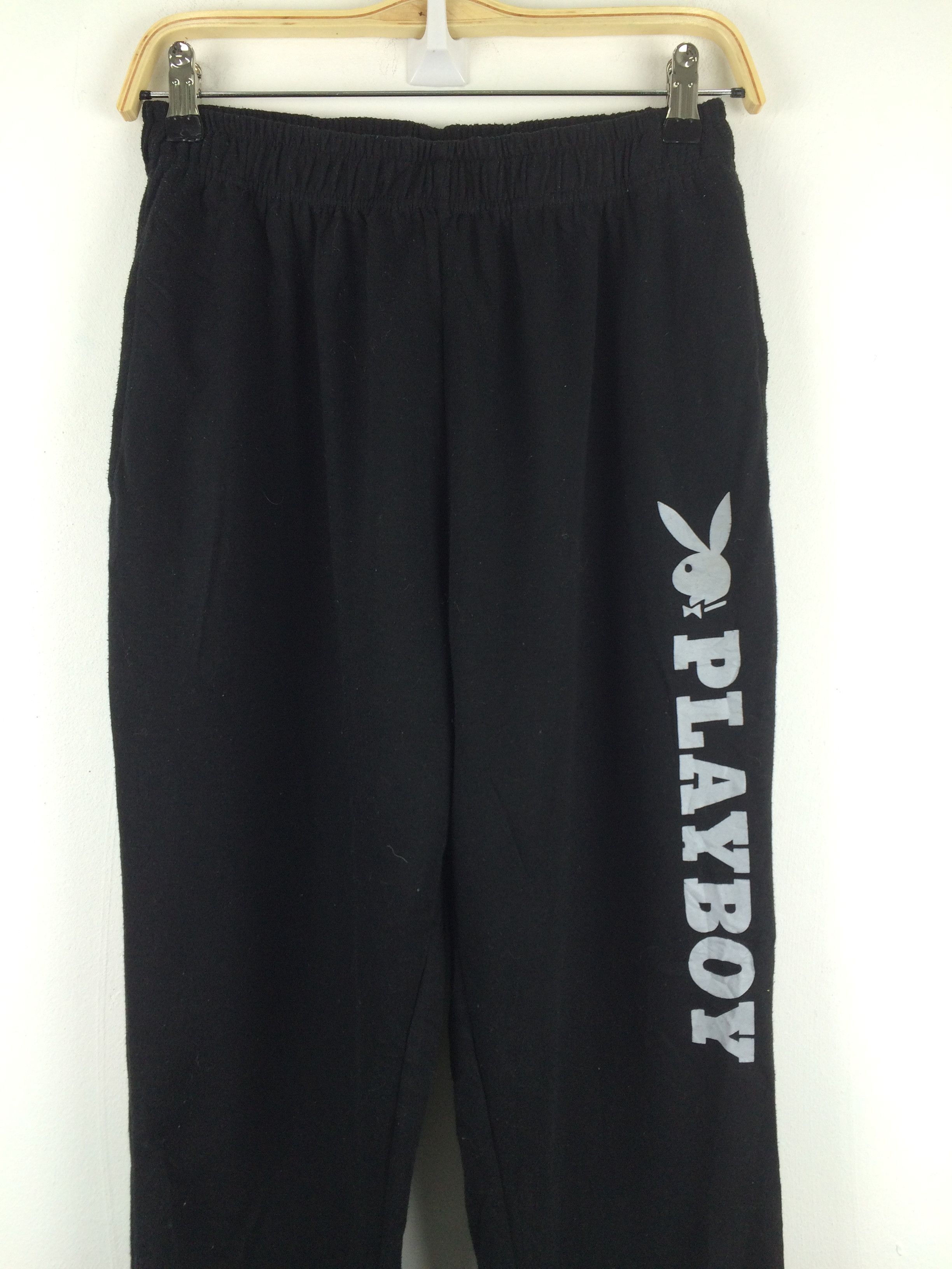 Playboy x123 NEED GONE! playboy big logo spell out SWEATpants Size US 34 / EU 50 - 2 Thumbnail