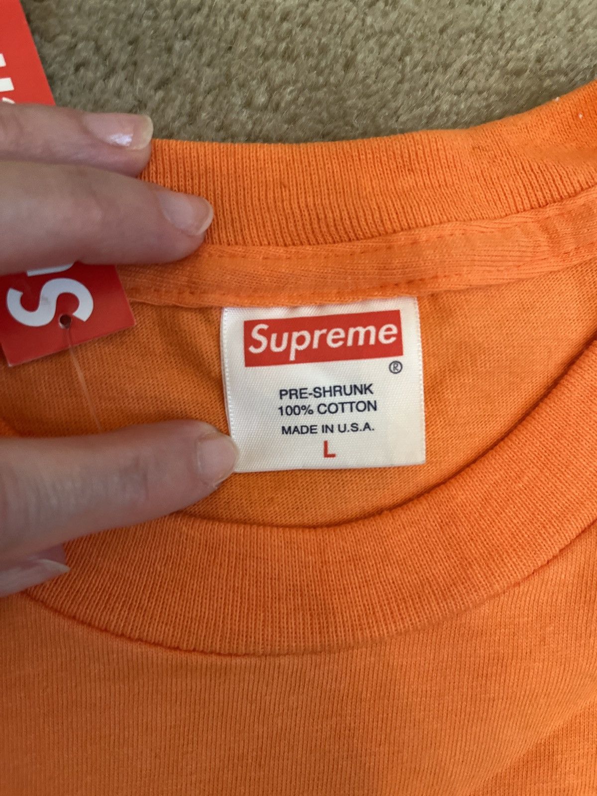 Supreme Kate Moss Orange Tee Size US L / EU 52-54 / 3 - 5 Thumbnail