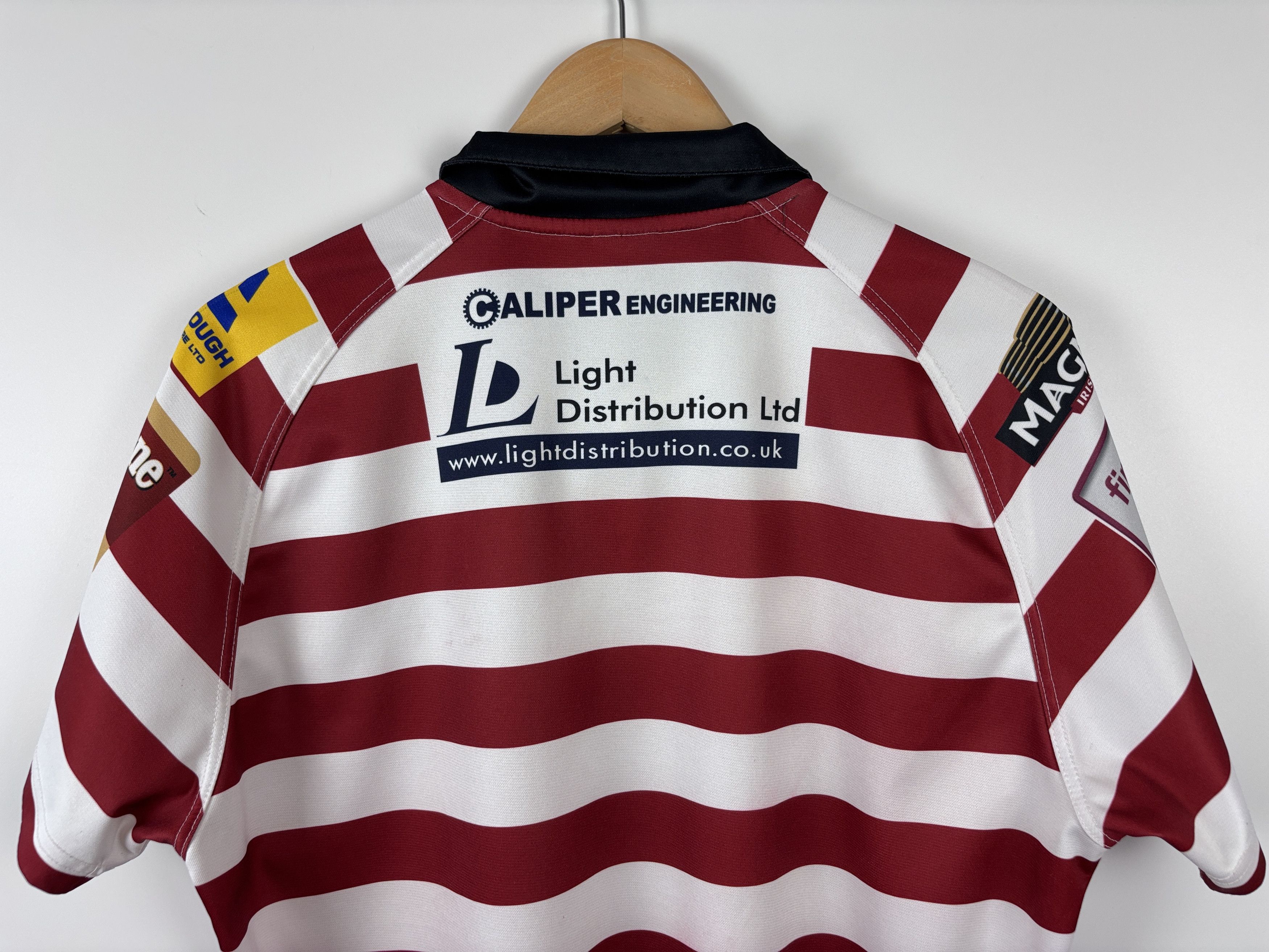 Errea Wigan Warriors Errea 2015 Home Rugby League Jersey Shirt L Size US L / EU 52-54 / 3 - 7 Thumbnail