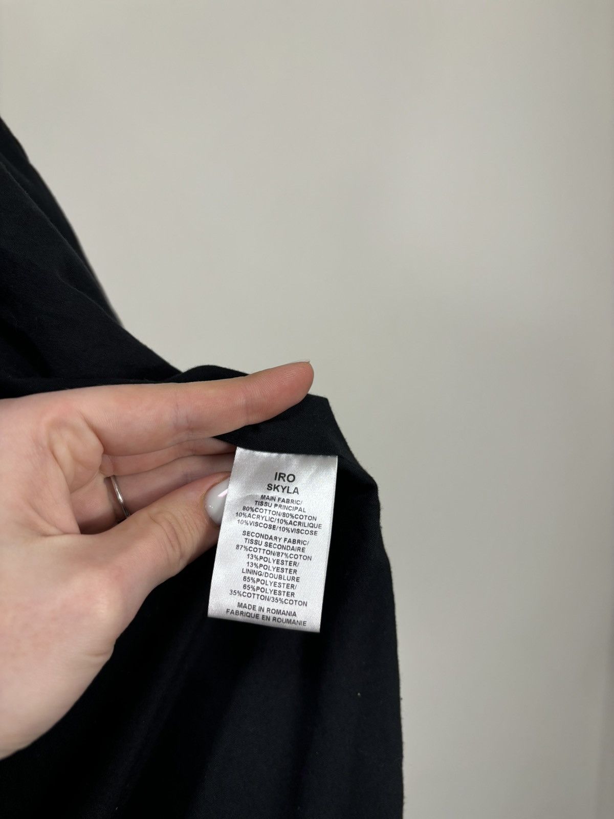 Iro IRO Skyla Black White Luxury Full Zip Women’s Jacket Size XS / US 0-2 / IT 36-38 - 14 Thumbnail