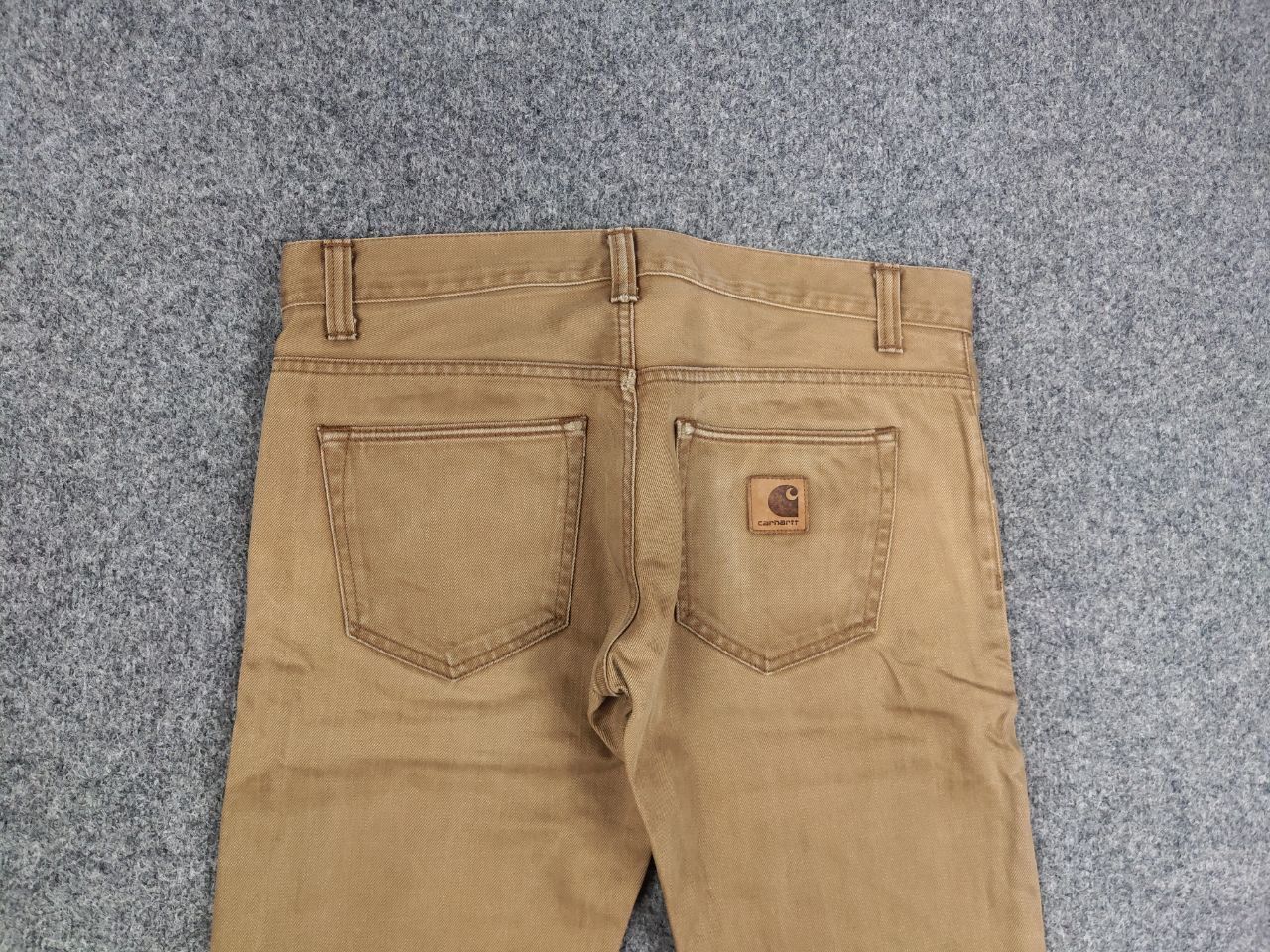 Carhartt Vintage Carhartt buccaneer Pants Brown Faded Denim USA Size US 31 - 5 Thumbnail