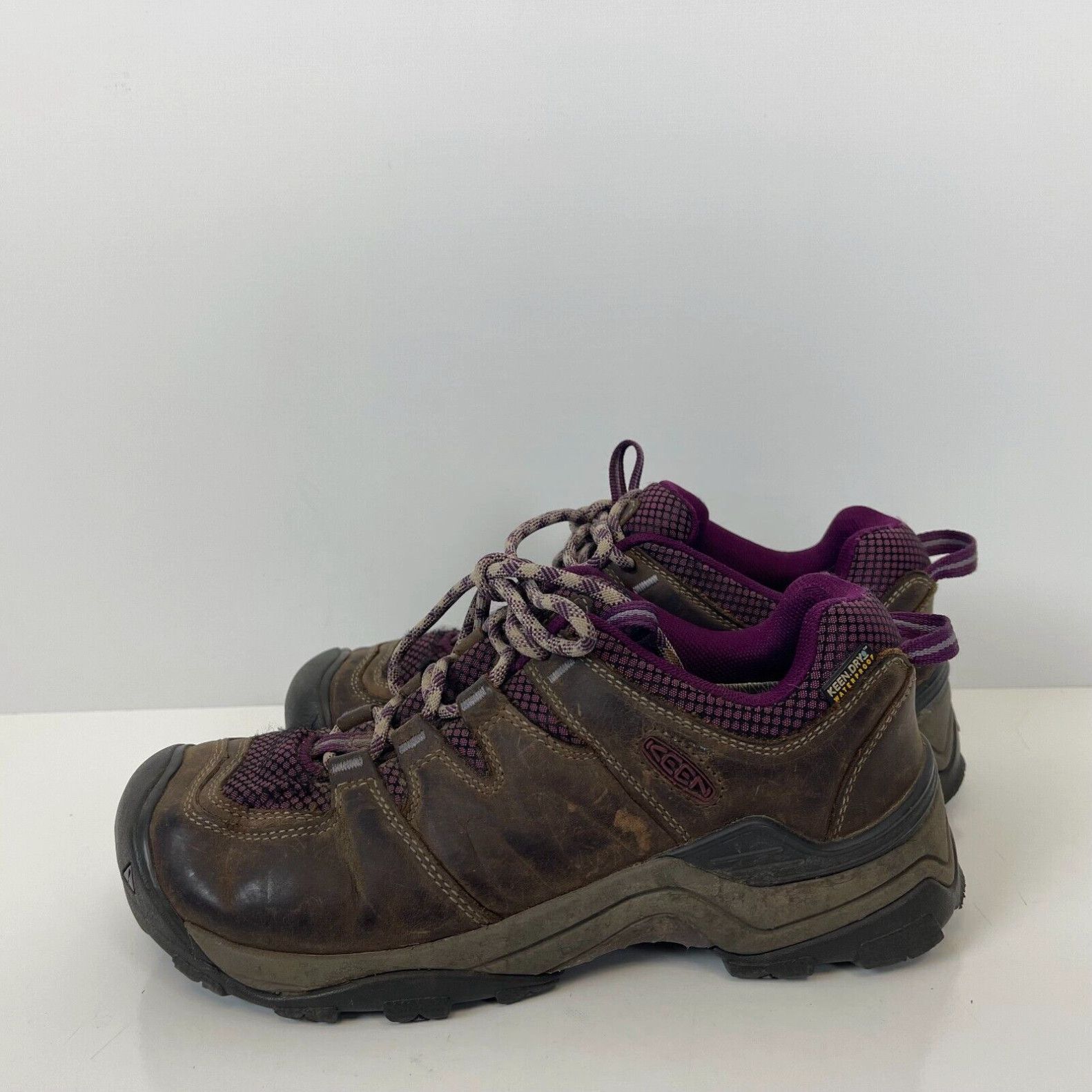 Keen Keen Gypsum 2 Li Waterproof Hiking Shoes Leather Brown Purple Womens Size 8 Grailed