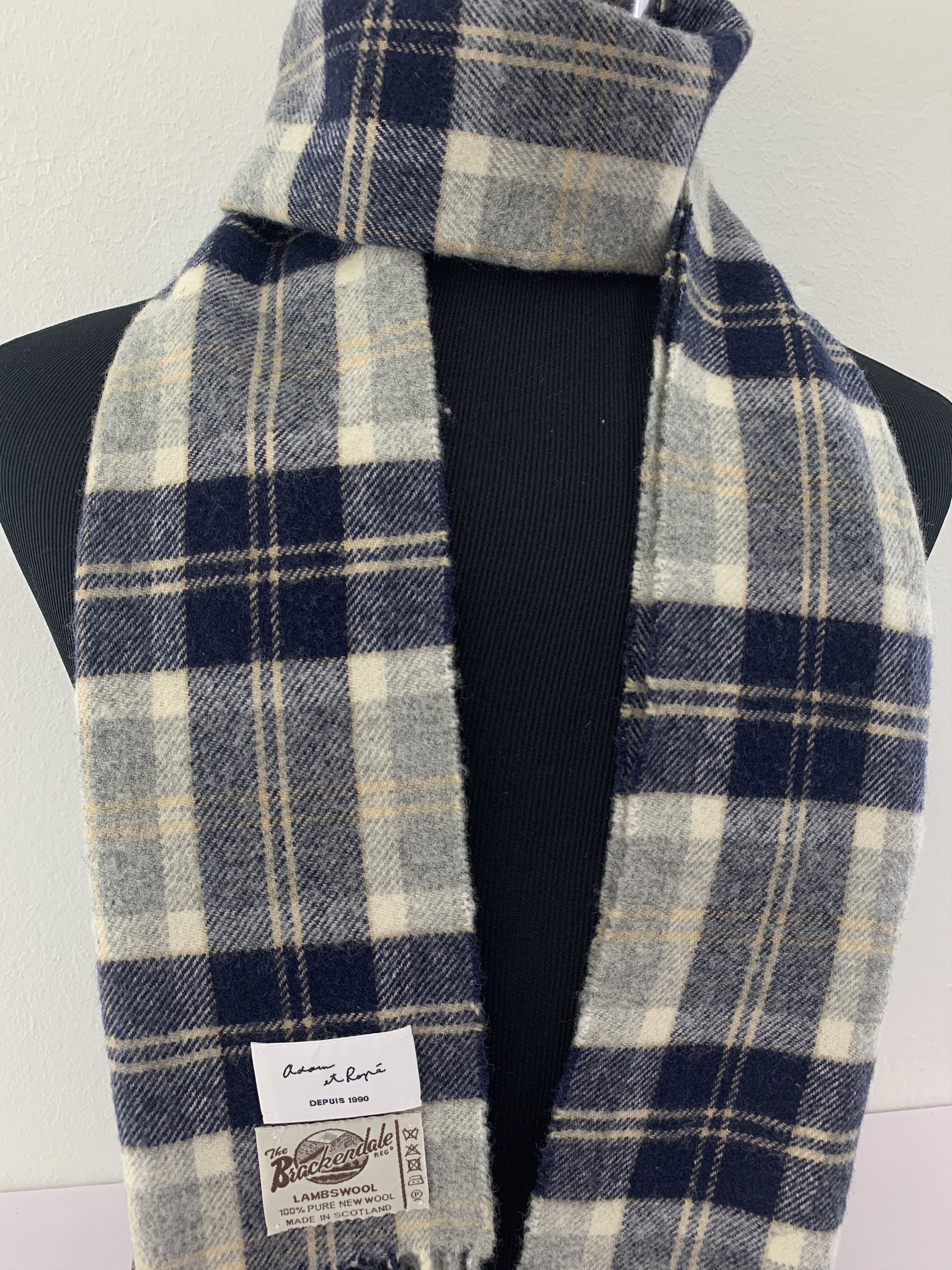 ADAM ET ROPE Adam et Rope Scarf Wool Muffler Neck Wrap BL4052 Size ONE SIZE - 2 Thumbnail
