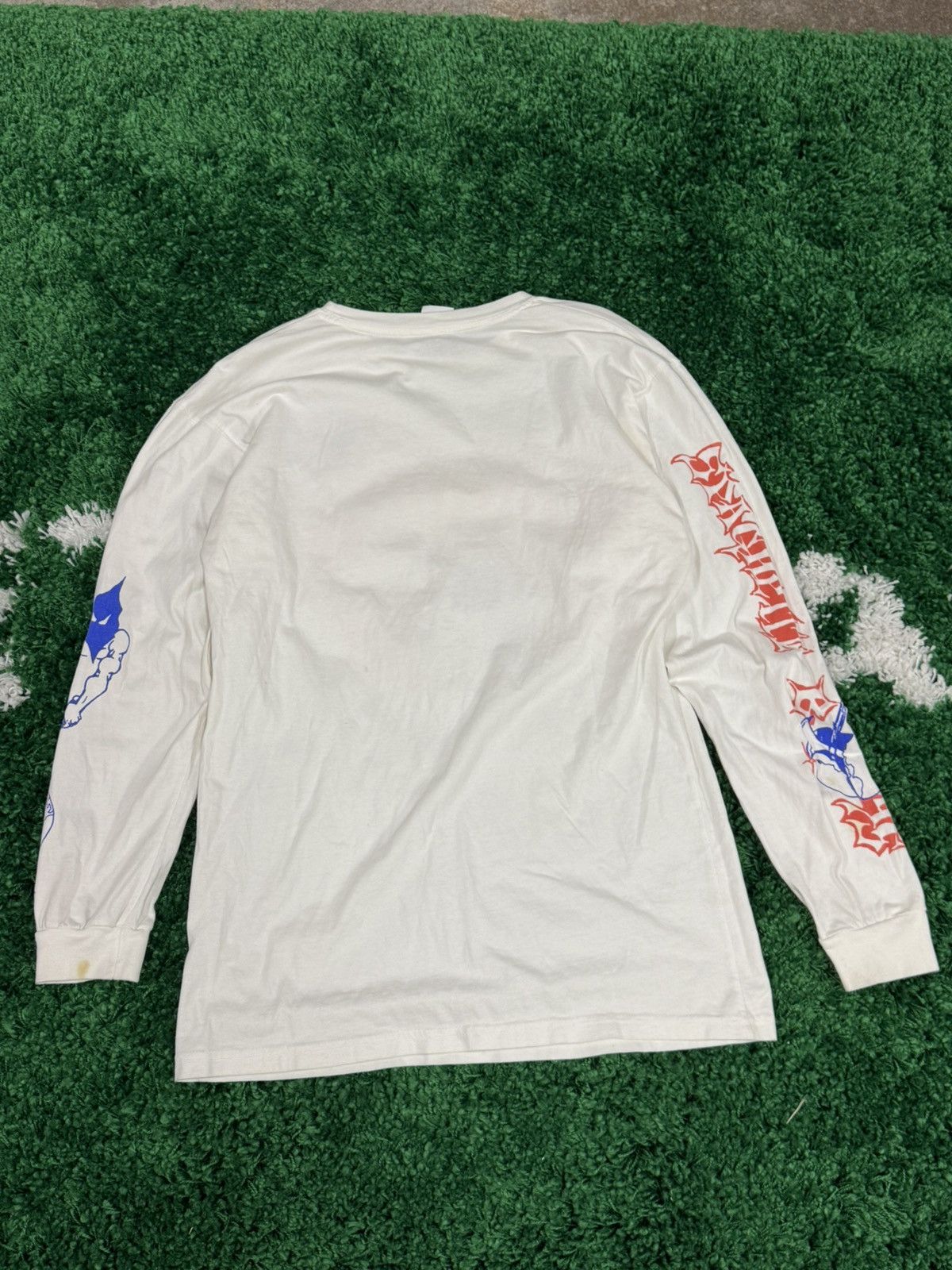 Spaghetti Boys RARE Spaghetti Boys Executioner White Long Sleeve Asspizza Size US M / EU 48-50 / 2 - 5 Thumbnail