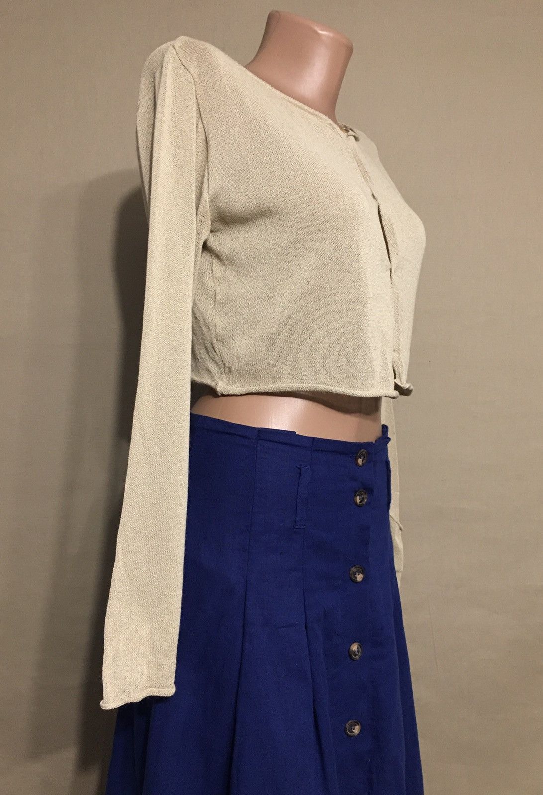 Sarah Pacini Sarah Pacini Womens Knit Crop Top Sweater Cape Size ONE SIZE - 6 Thumbnail