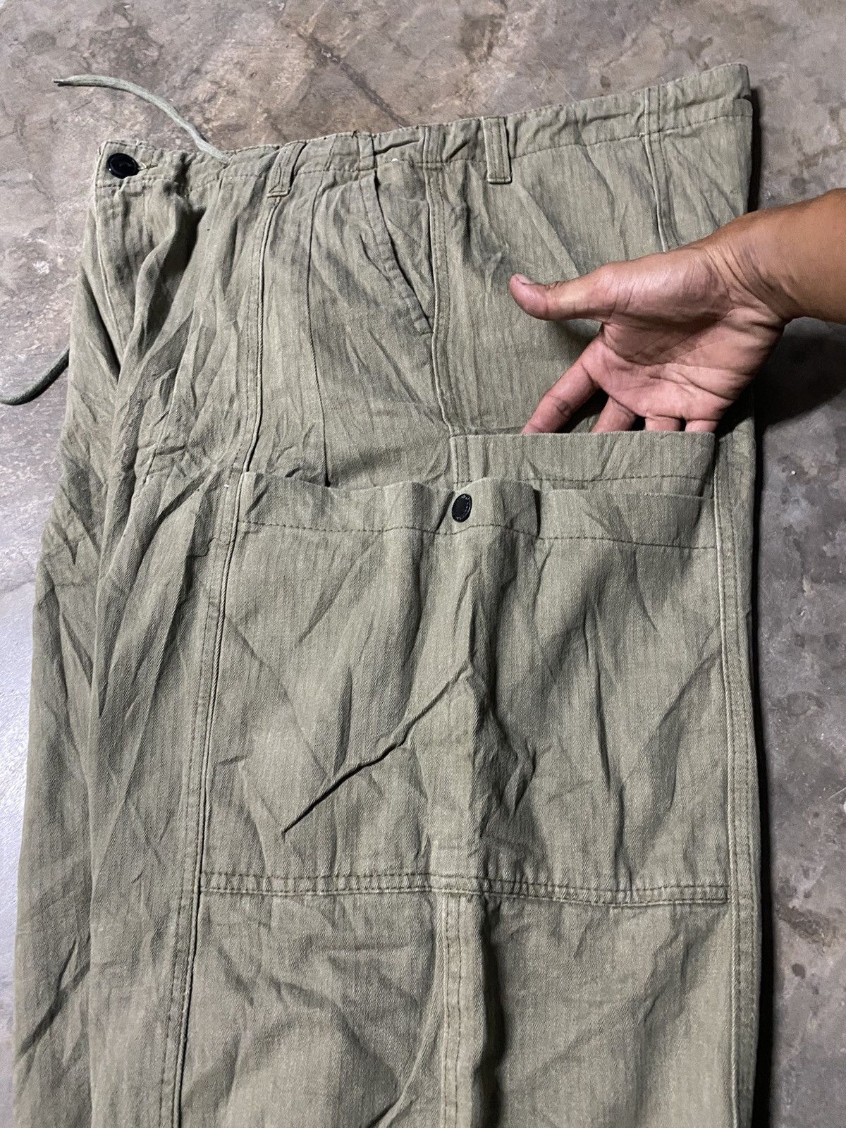Japanese Brand Baggy Jeans Y2k Aelfric Eden PMGO Dope Loose Crazy Size US 36 / EU 52 - 6 Thumbnail