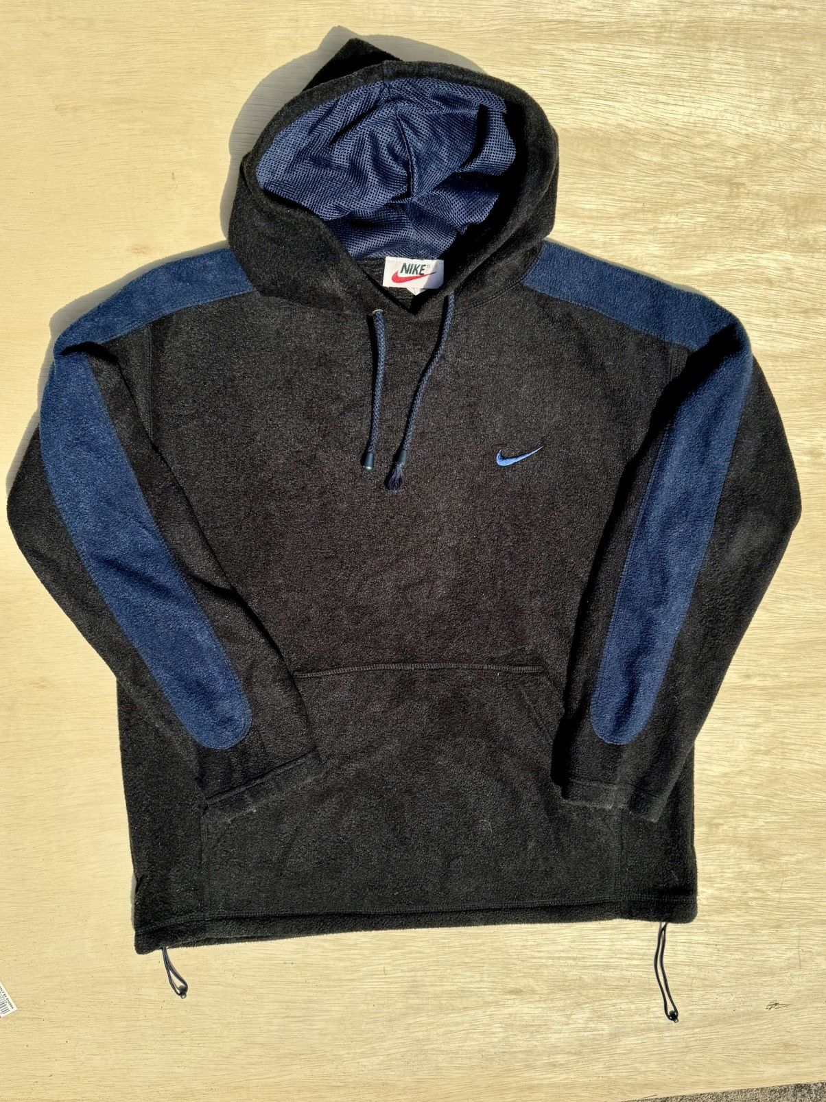 Nike × Vintage Nike Vintage 90’s Fleece Rap Hip Hop Pullover Hoodie Size US L / EU 52-54 / 3 - 2 Thumbnail