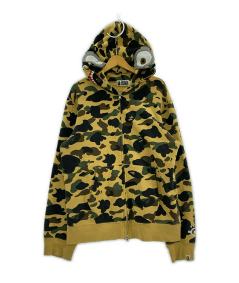 Bape Bape Minion 1st Camo Yellow Full Zip Hoodie Size US XXL / EU 58 / 5 - 1 Thumbnail