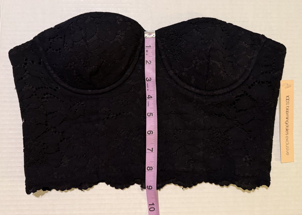 AQUA Aqua Women Blac Lace Strapless Bustier Zipper Closure L66825 Size S / US 4 / IT 40 - 9 Thumbnail