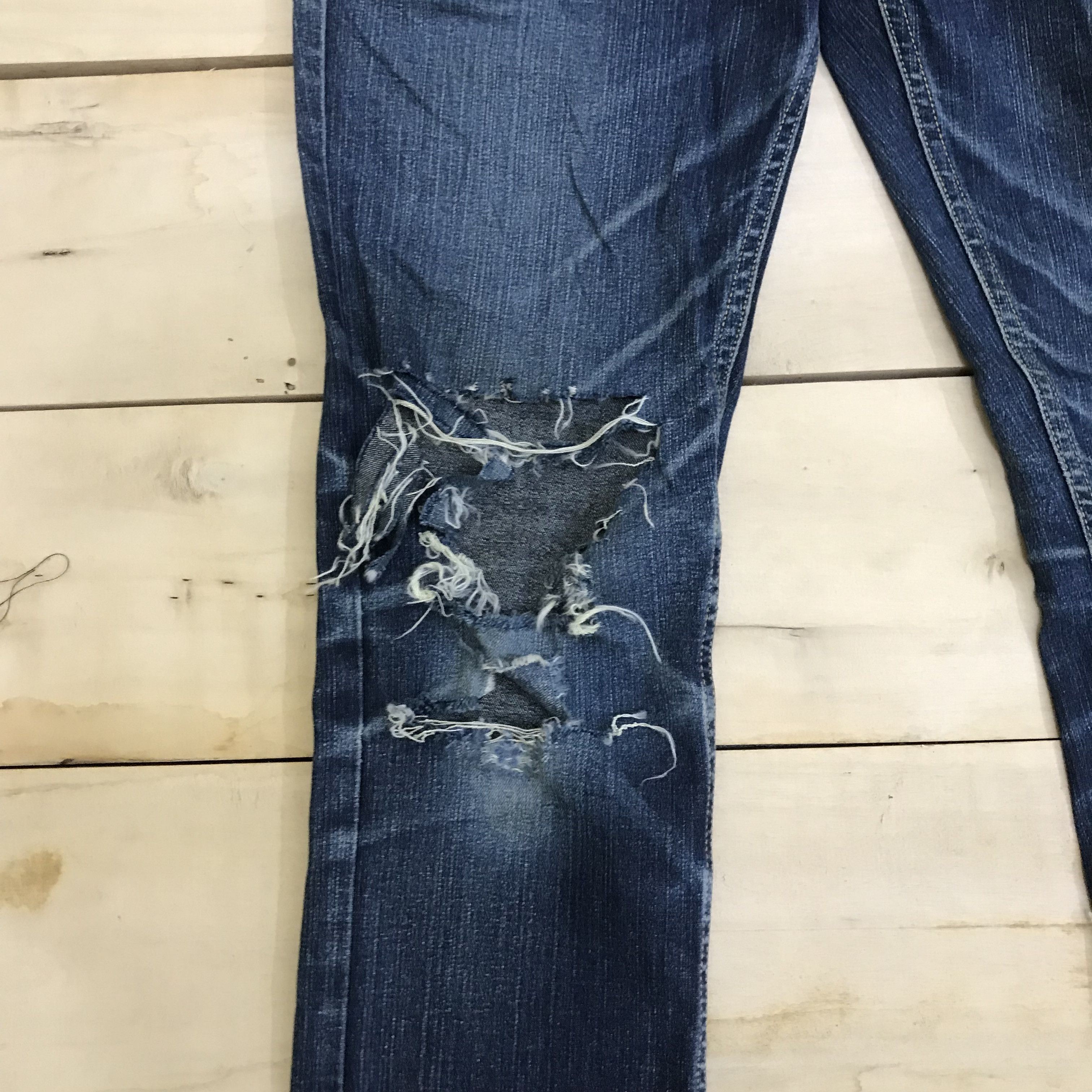 Japanese Brand X234 PPFM JAPANESE BRAND RIPPED DESTROYED SKINNY JEANS Size 34" / US 12 / IT 48 - 6 Thumbnail
