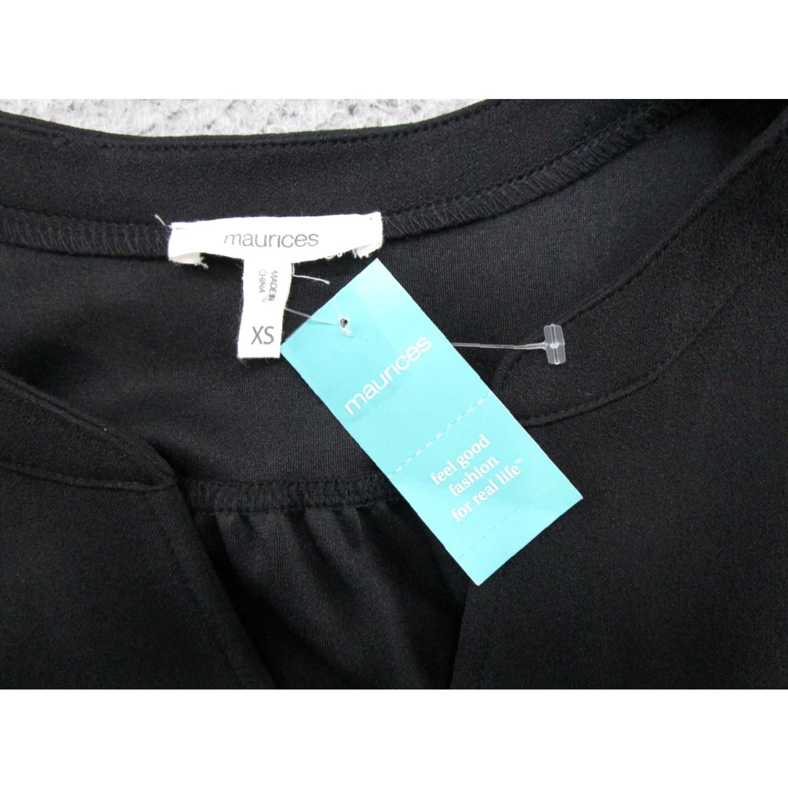 Vintage Maurices Women's Sleeveless Pullover Black Dress XS Casual Dress Halter Neckline Midi Sheath Black Womens XS Size XS / US 0-2 / IT 36-38 - 2 Thumbnail