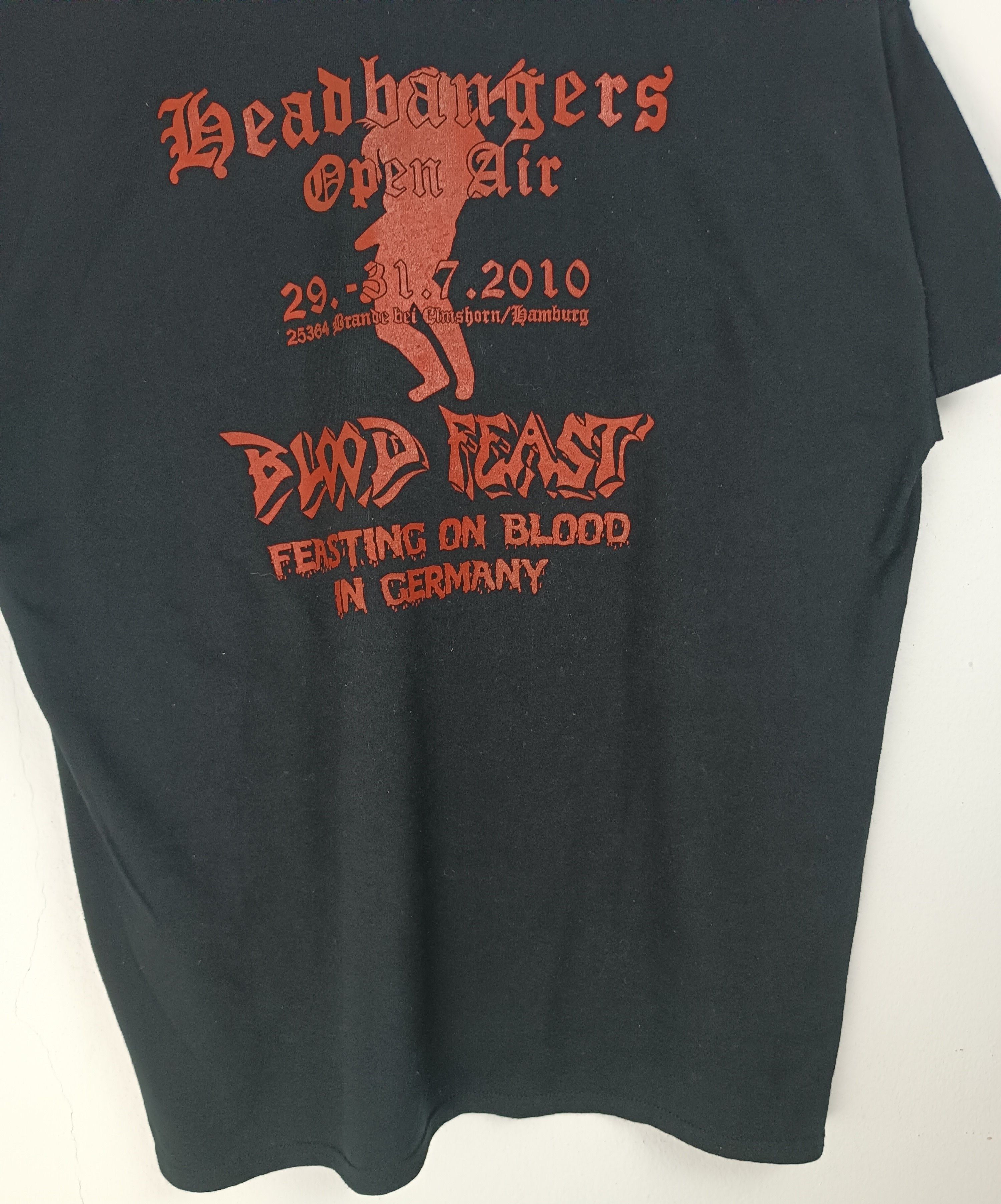Band Tees VINTAGE 2010 BLOOD FEAST GERMANY METAL TOUR TEE Size US L / EU 52-54 / 3 - 12 Thumbnail