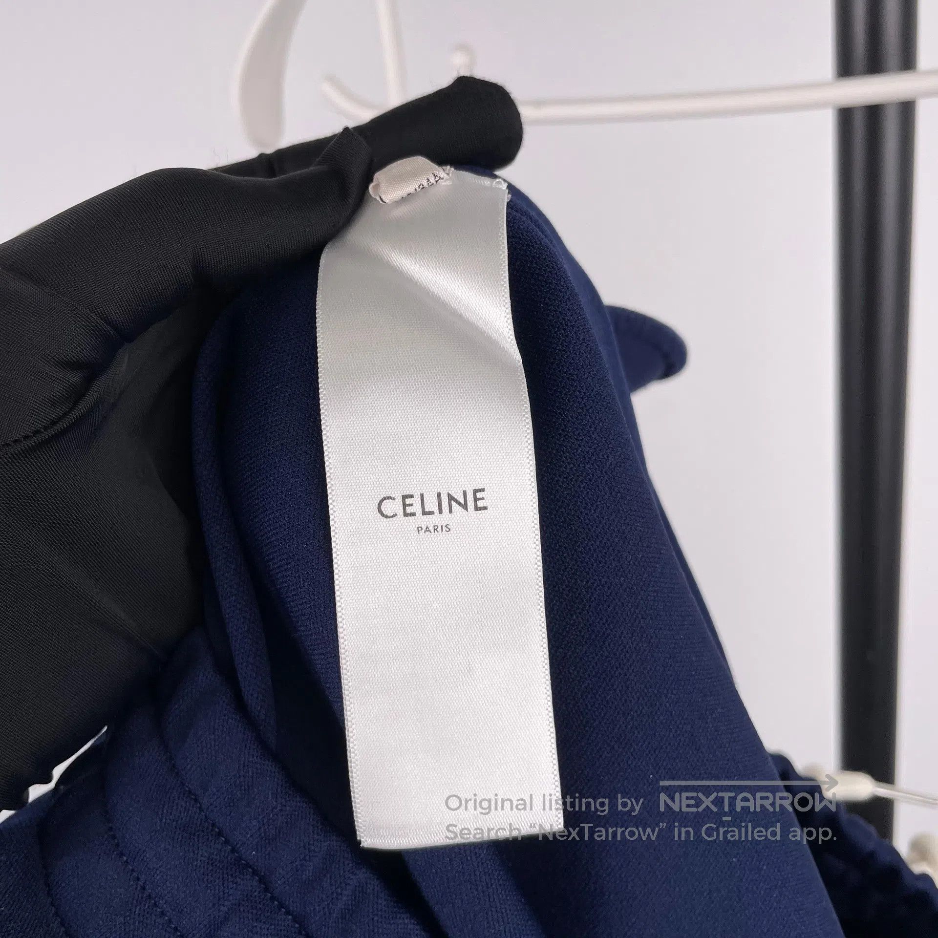 Celine CELINE size S Navy Blue Sport Embroidered Pants Size S| Size US 27 - 9 Thumbnail