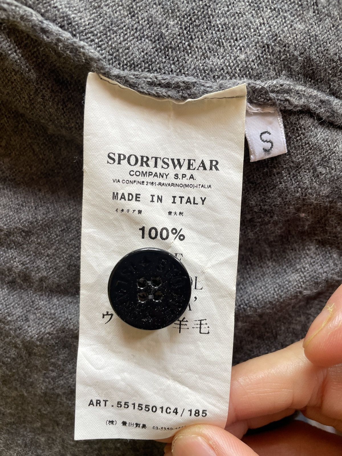 Stone Island Stone Island Cardigan Gray Wool Size US S / EU 44-46 / 1 - 7 Thumbnail