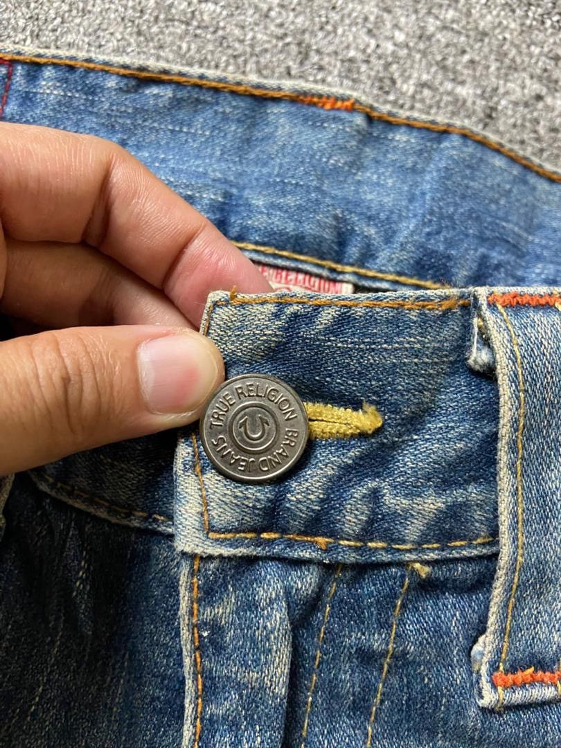 True Religion 🔥 Vintage TRUE RELIGION JOEY Stitched Jeans 🔥 (135) Size US 34 / EU 50 - 9 Thumbnail