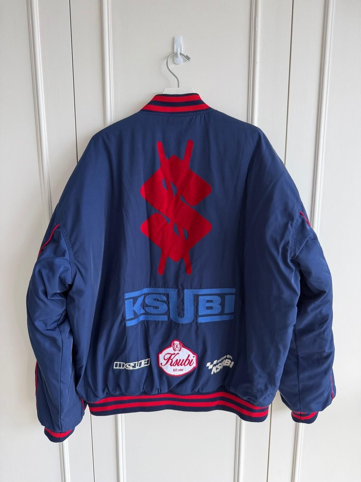 Ksubi new Ksubi ZOOM MA-1 BOMBER JACKET SATIN BLUE medium m top Size US M / EU 48-50 / 2 - 5 Thumbnail