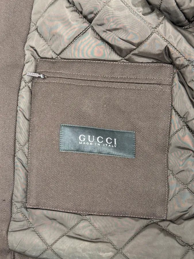 Gucci AW2011 Gucci Brown Hooded Wool Coat Size US M / EU 48-50 / 2 - 11 Thumbnail