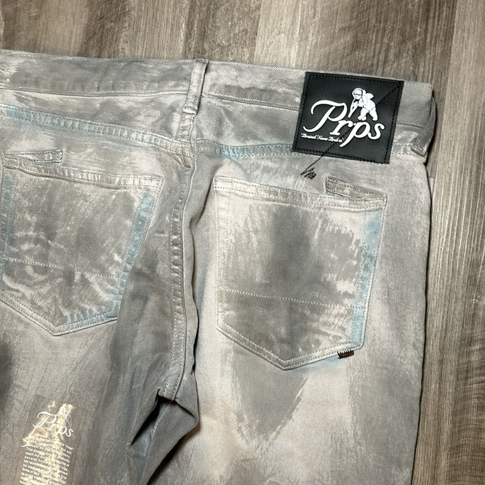 Prps PRPS Gray Washed Slim Jeans (NWOT) - 30 Size US 30 / EU 46 - 5 Thumbnail