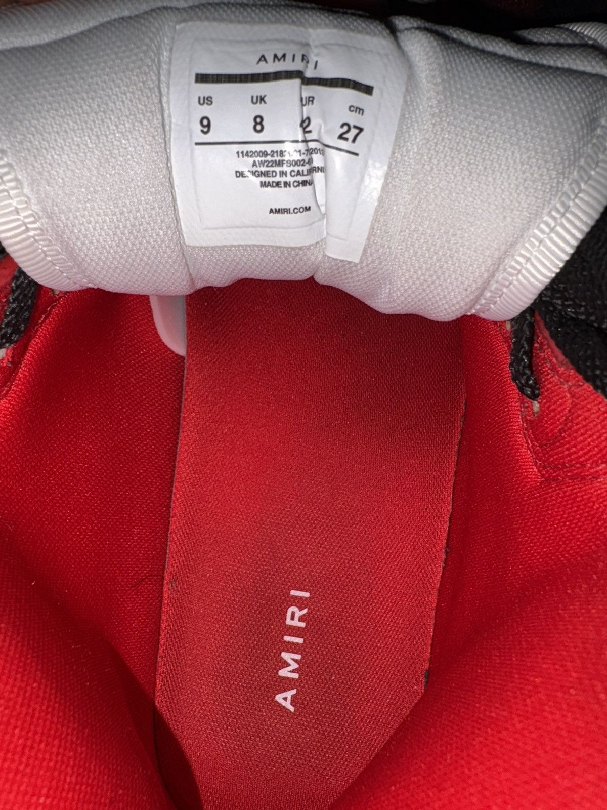 Designer Amiri Men's High-Top Sneakers Size US 9 / EU 42 - 6 Thumbnail
