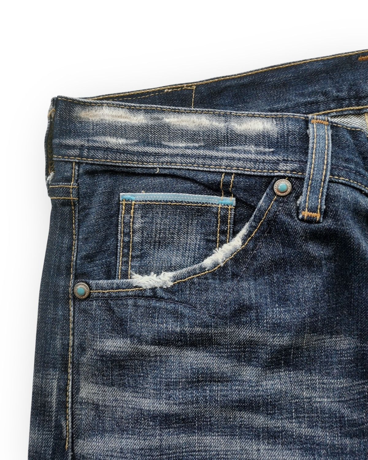 Levi's 2000s Vintage Levis Japan Selvedge Blue Line Jeans Size US 32 / EU 48 - 5 Thumbnail