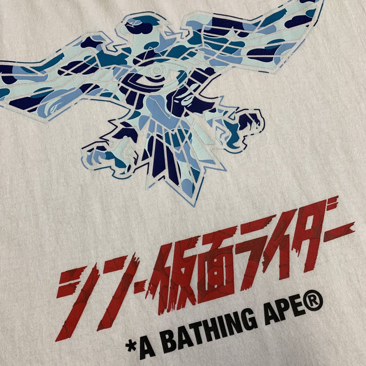 Bape Bape Large Tee Shin Kamen Rider Shocker Emblem ABC White Size US L / EU 52-54 / 3 - 5 Thumbnail