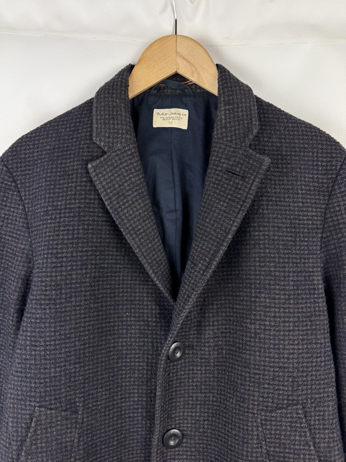Nudie Jeans Nudie Jeans Co Waldo Recycled Check Wool Coat Jacket Size M Size US M / EU 48-50 / 2 - 8 Thumbnail