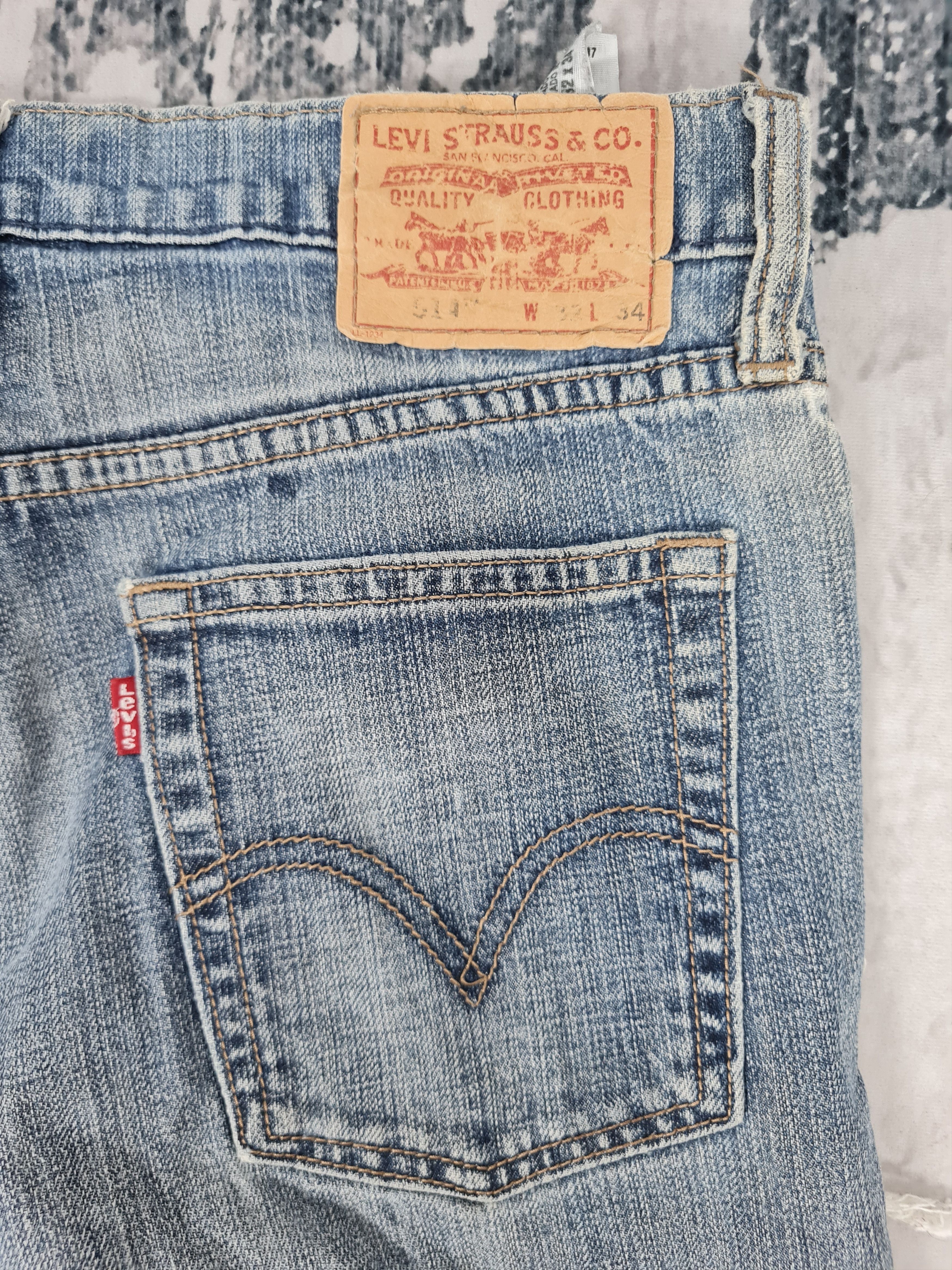 Levi's Vtg LEVIS 514 Distressed Ripped Slim Jeans L0365 Size 33X34 Size US 33 - 11 Thumbnail