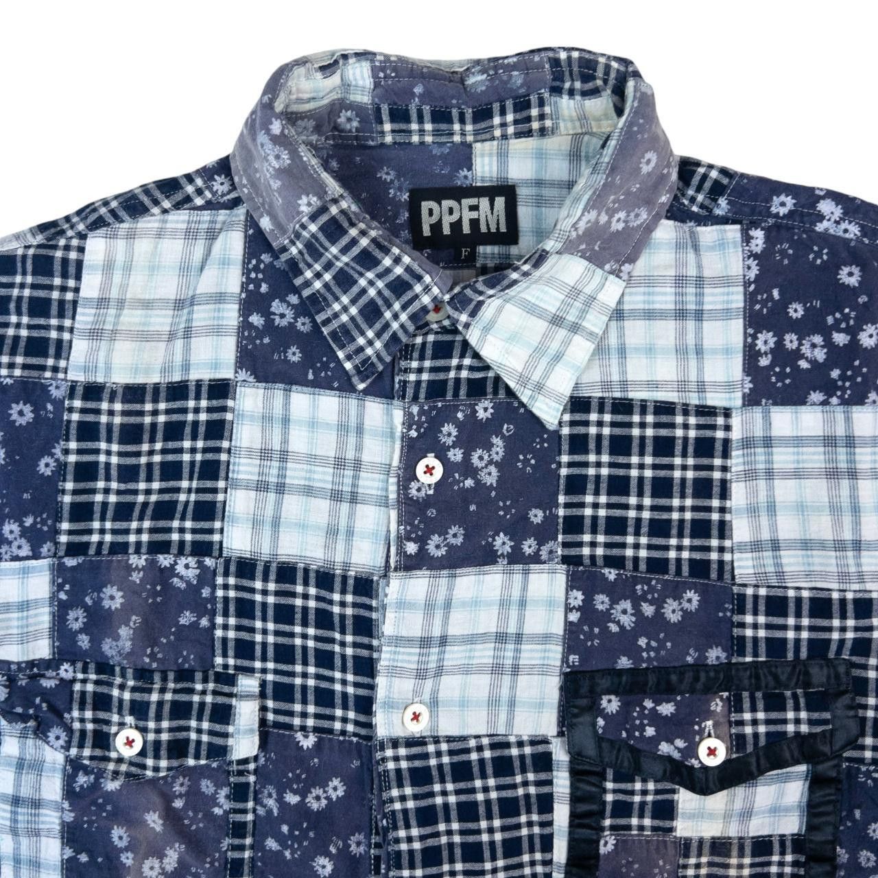 PPFM Vintage PPFM Patchwork Short Sleeve Button Up Shirt Size M Size US M / EU 48-50 / 2 - 3 Thumbnail