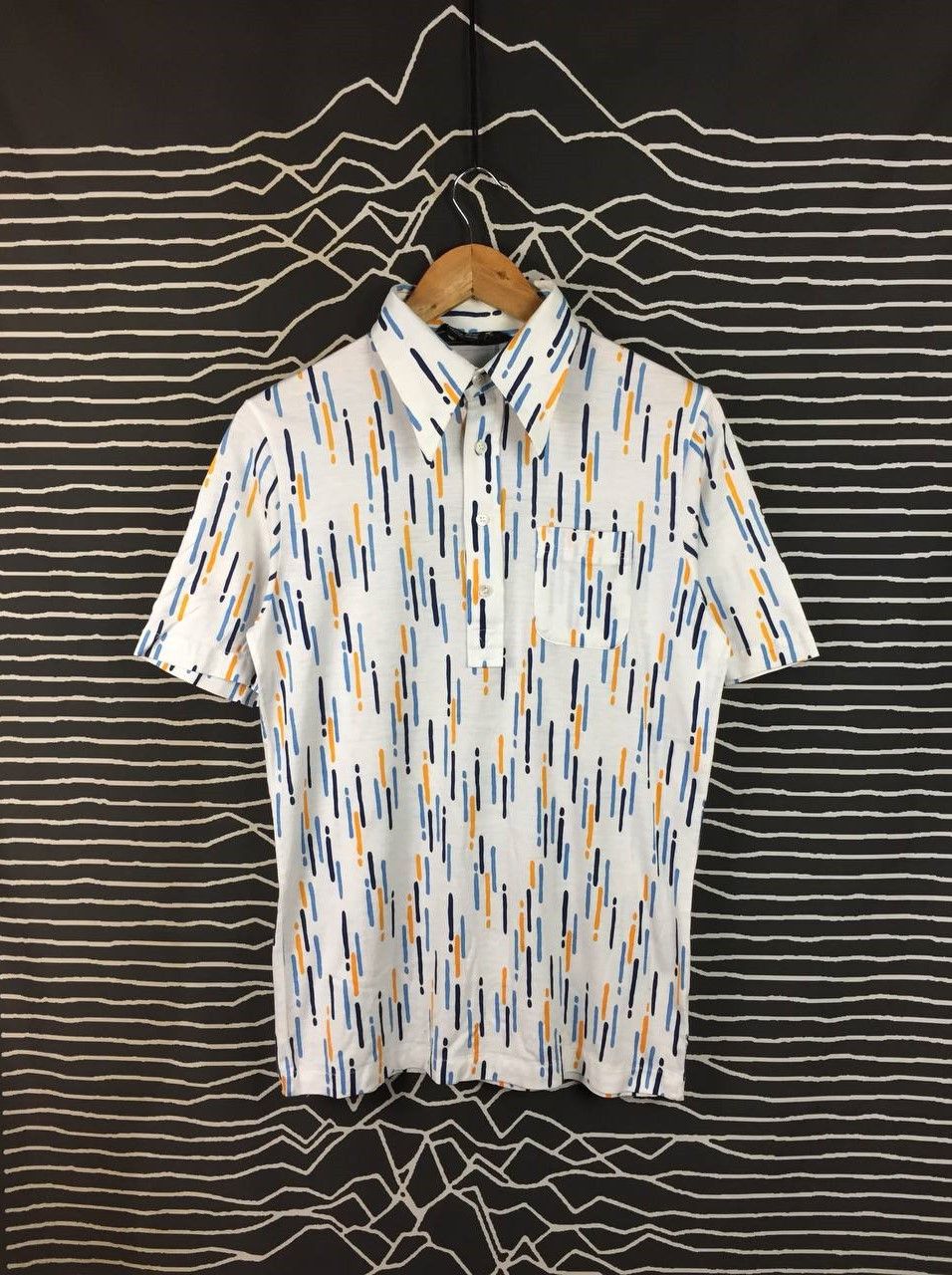 Vintage Vtg Jack Nicklaus Golden Bear Geometric Popover Polo Shirt Size US M / EU 48-50 / 2 - 2 Thumbnail