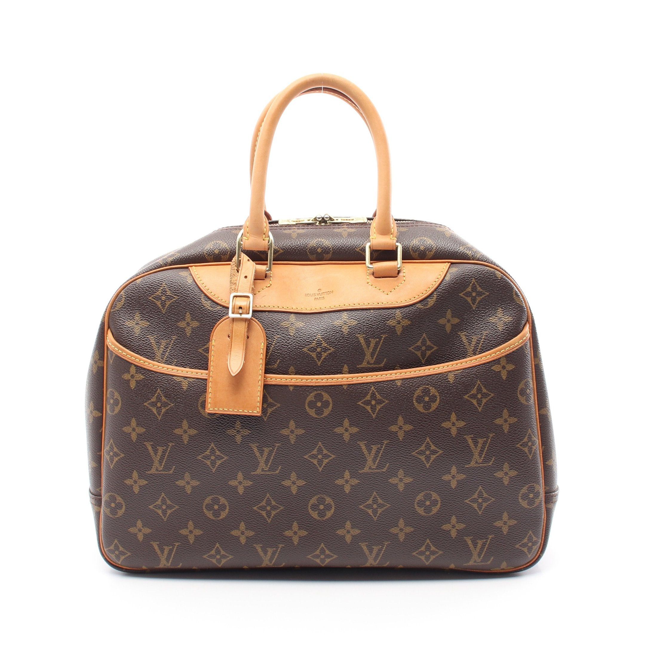 Louis Vuitton Louis Vuitton Deauville Bowling Vanity Monogram Handbag Leather Brown Size ONE SIZE - 1 Thumbnail