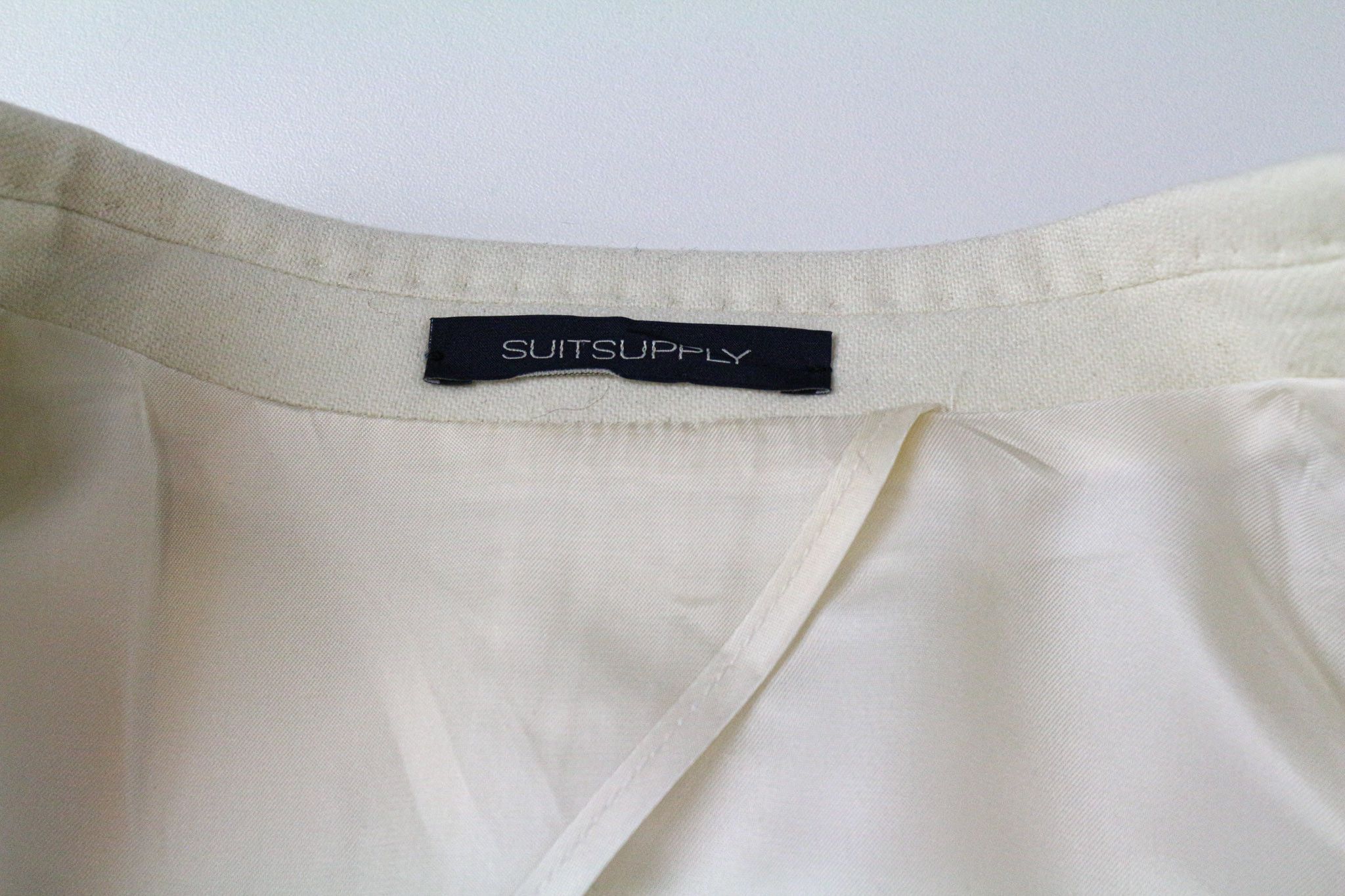 Suitsupply LA SPALLA UK34R Off-White Wool Blazer 73556 Size 34R - 14 Thumbnail