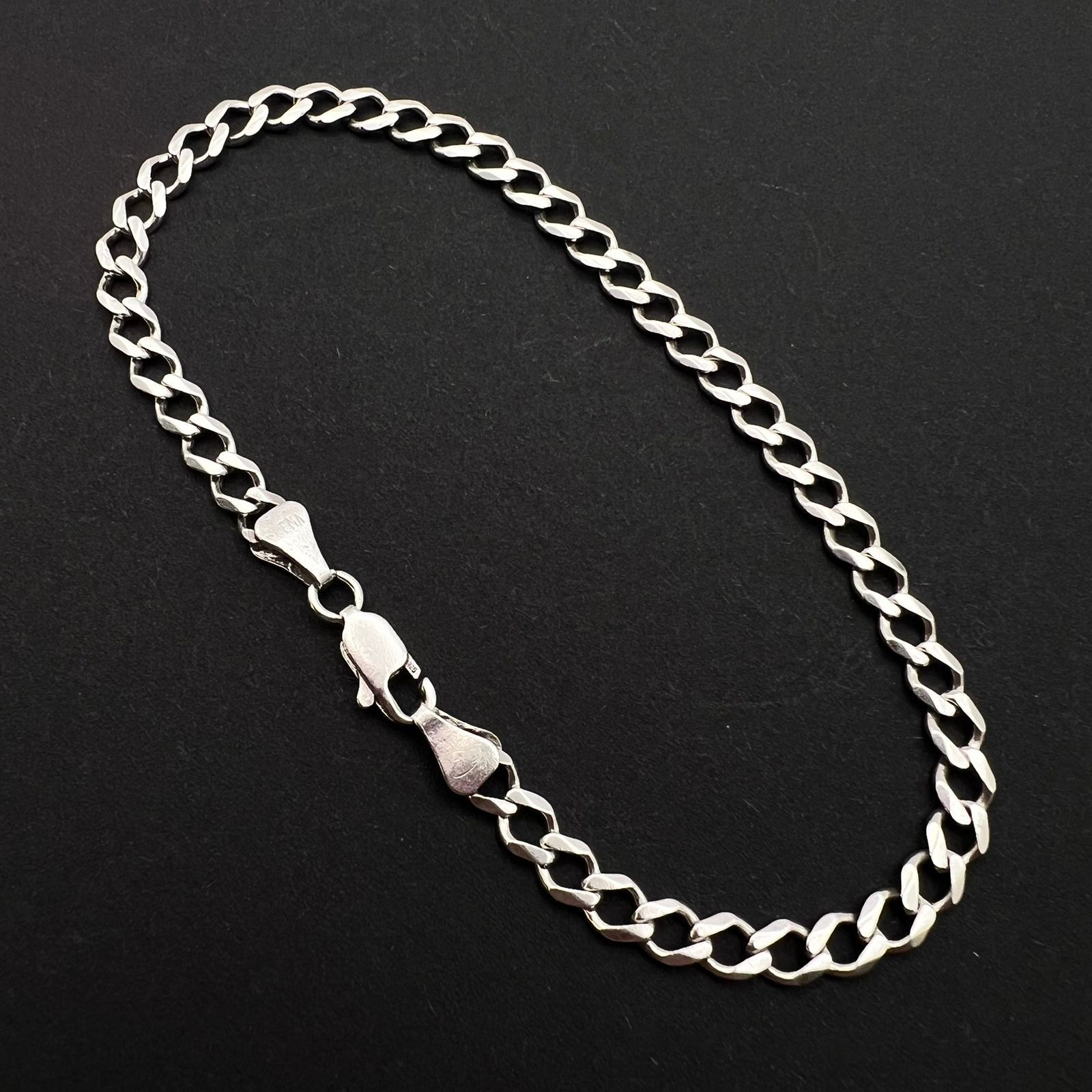 Sterling Silver Vintage Sterling Silver 925 Bracelet Marked Chain 7.1gr Size ONE SIZE - 8 Thumbnail