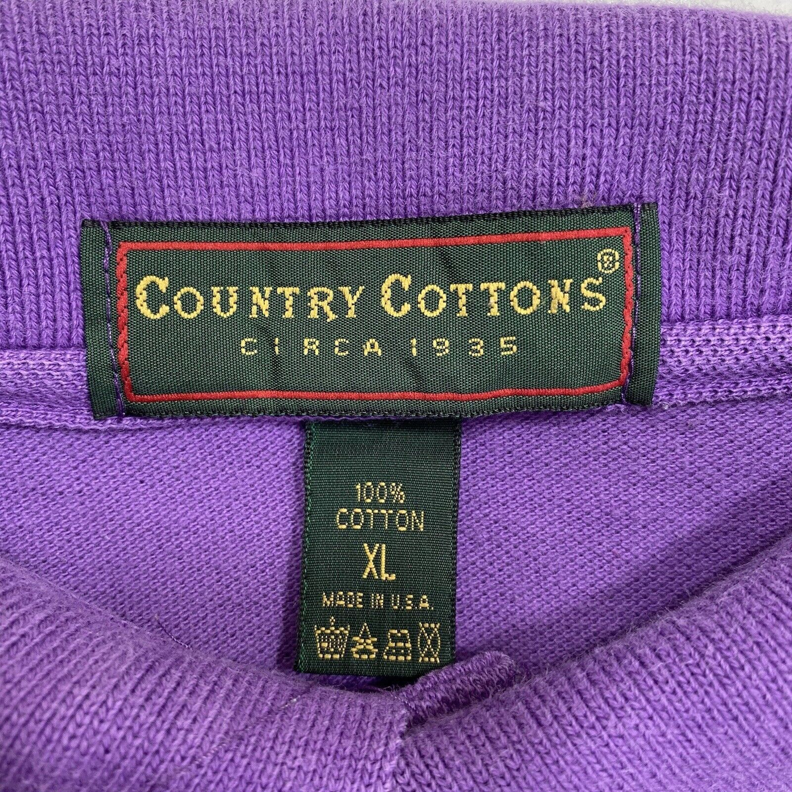 Cotton Club Vintage Planet Hollywood XL Purple Polo Restaurant Shirt USA Size US XL / EU 56 / 4 - 3 Thumbnail