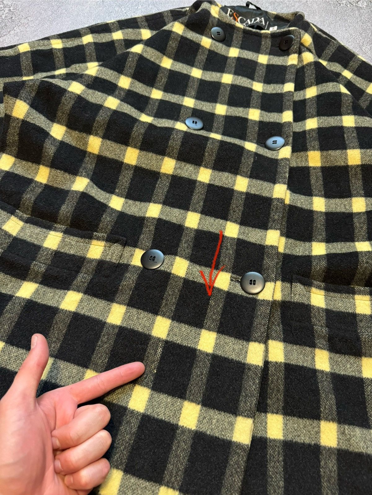 Escada × Vintage Escada by Margaretha ley vintage flannel coat long jacket Size M / US 6-8 / IT 42-44 - 10 Thumbnail