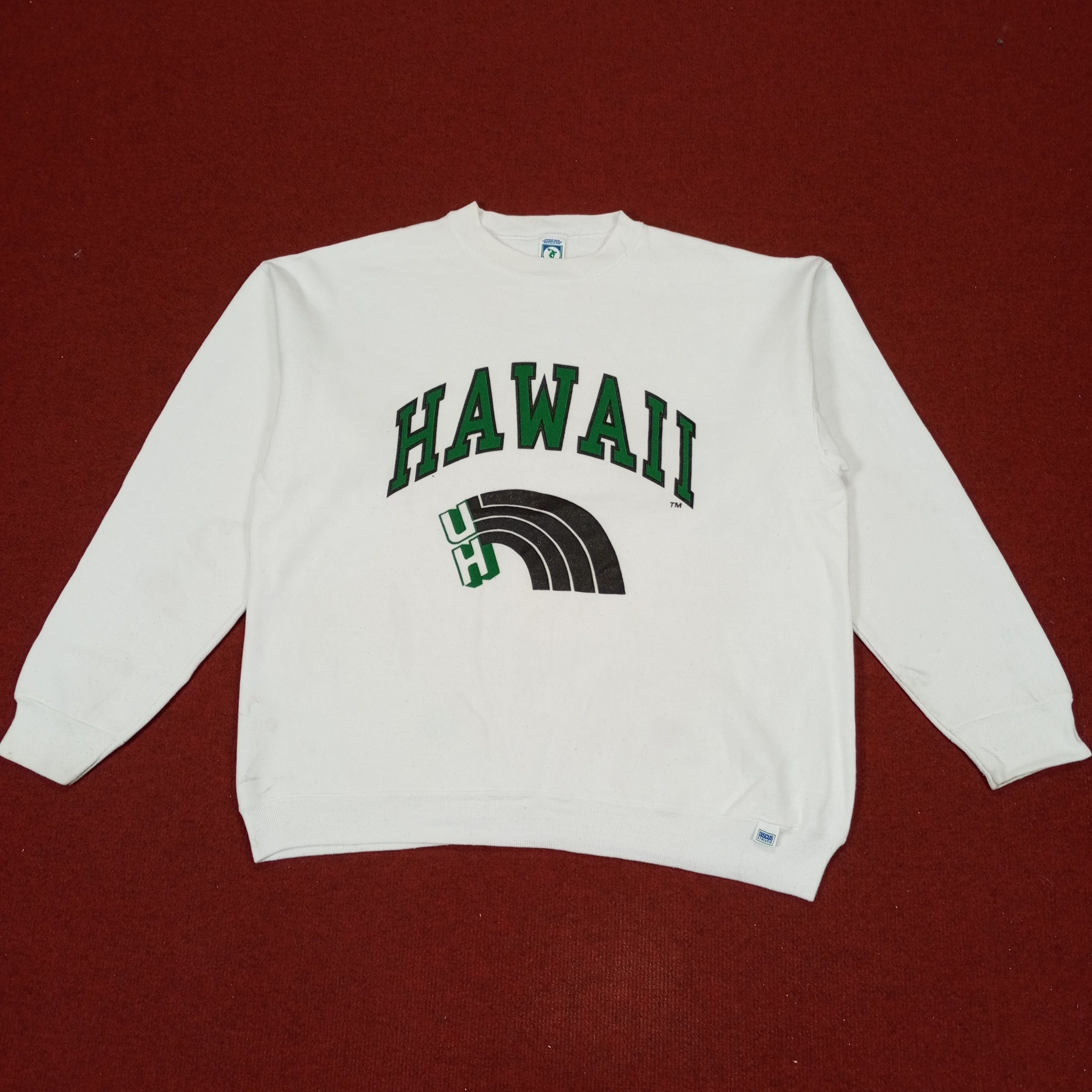 Vintage Hawaii Spellout Design Vintage Sweatshirt Size US L / EU 52-54 / 3 - 1 Thumbnail