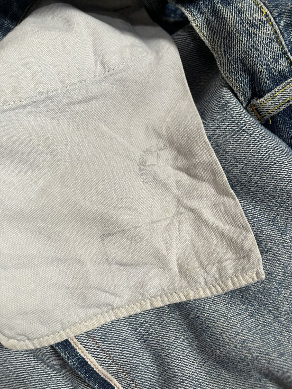 Yohji Yamamoto *FINAL DROP* Yohji yamamoto contrast straight selvedge jeans Size US 32 / EU 48 - 5 Thumbnail