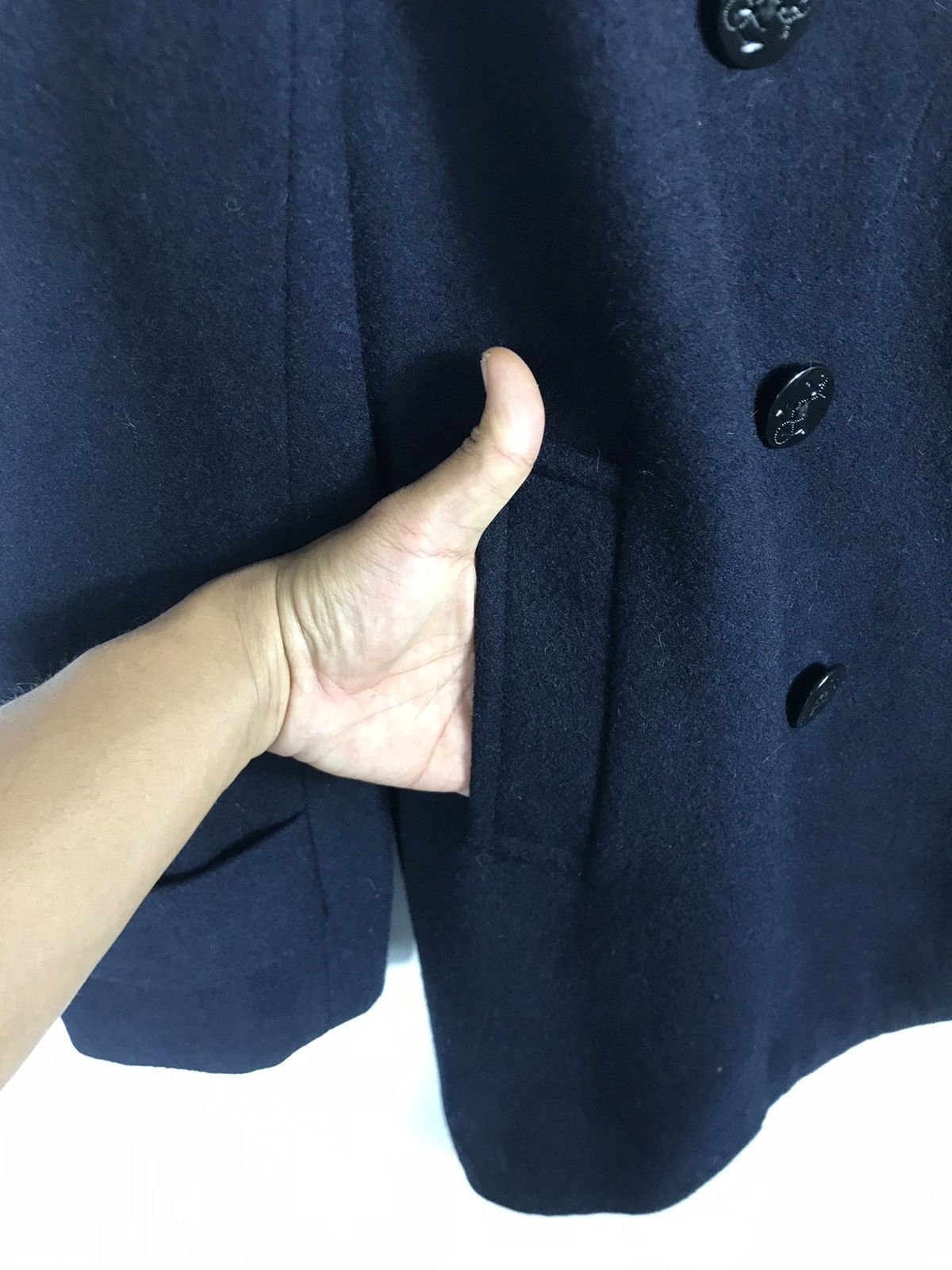 Vintage ⚡️Vintage S.Wonder Wool Double Breast Peacoat Jacket Size US L / EU 52-54 / 3 - 6 Thumbnail