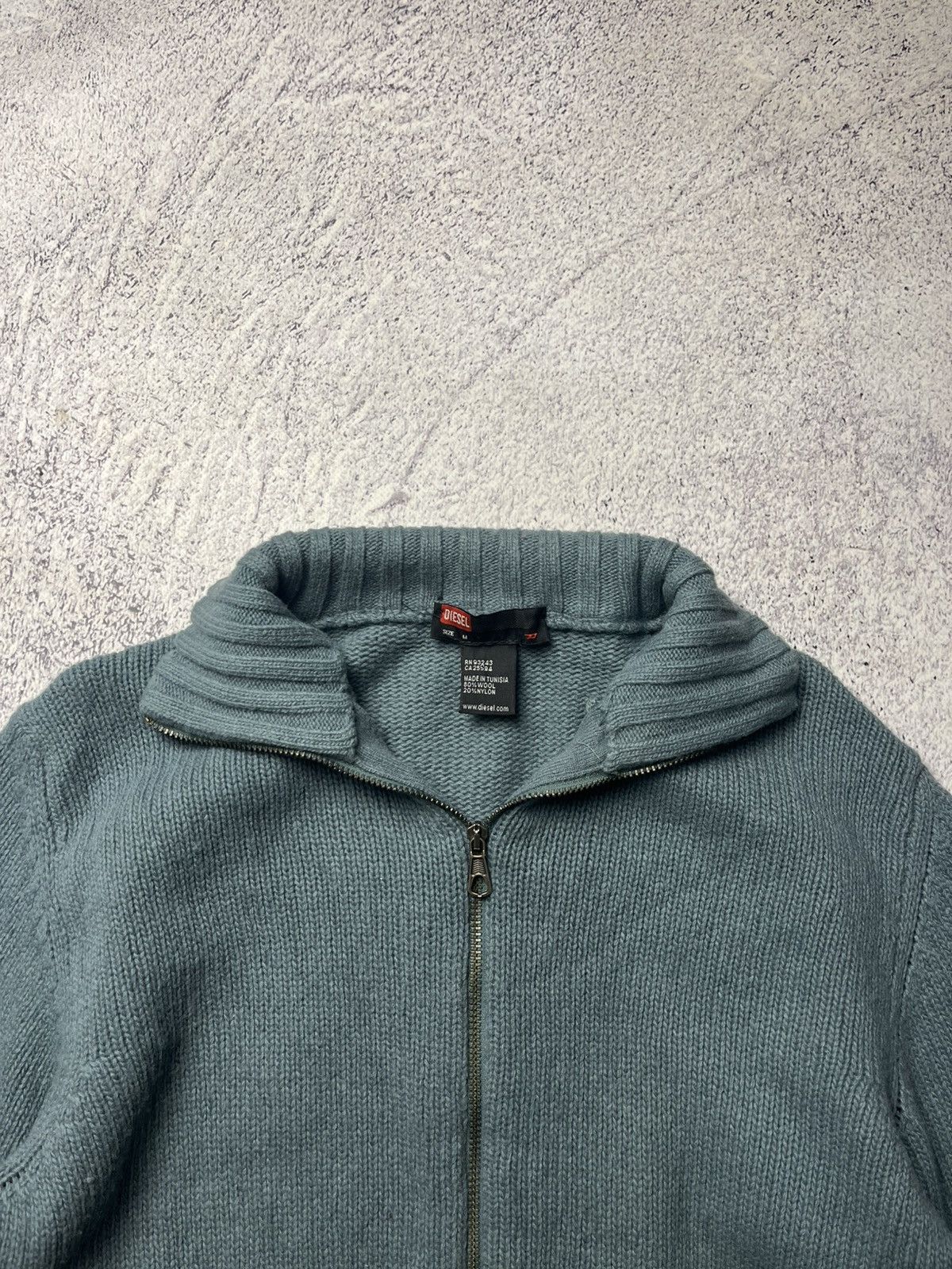 Diesel Vintage Diesel Zip Up Sweater Mini Logo Y2K Size US M / EU 48-50 / 2 - 9 Thumbnail