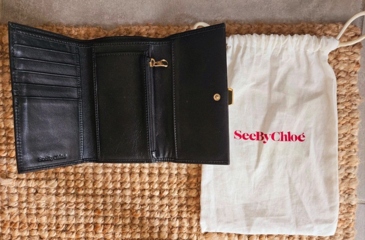 See by Chloe See by Chloé Wallet – Long Black Leather – Great Cond. Size ONE SIZE - 2 Thumbnail